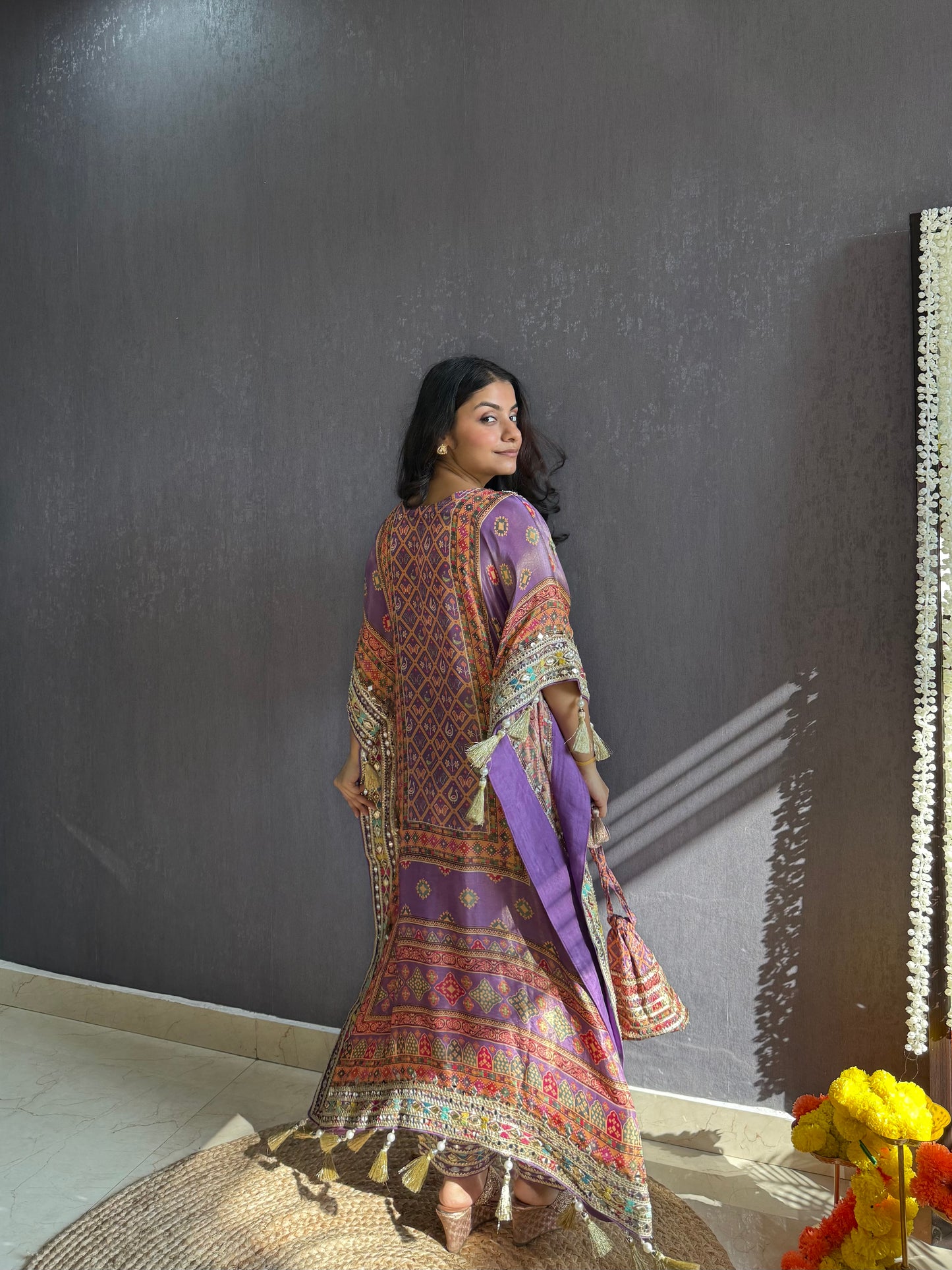 Luxurious patola kaftan set