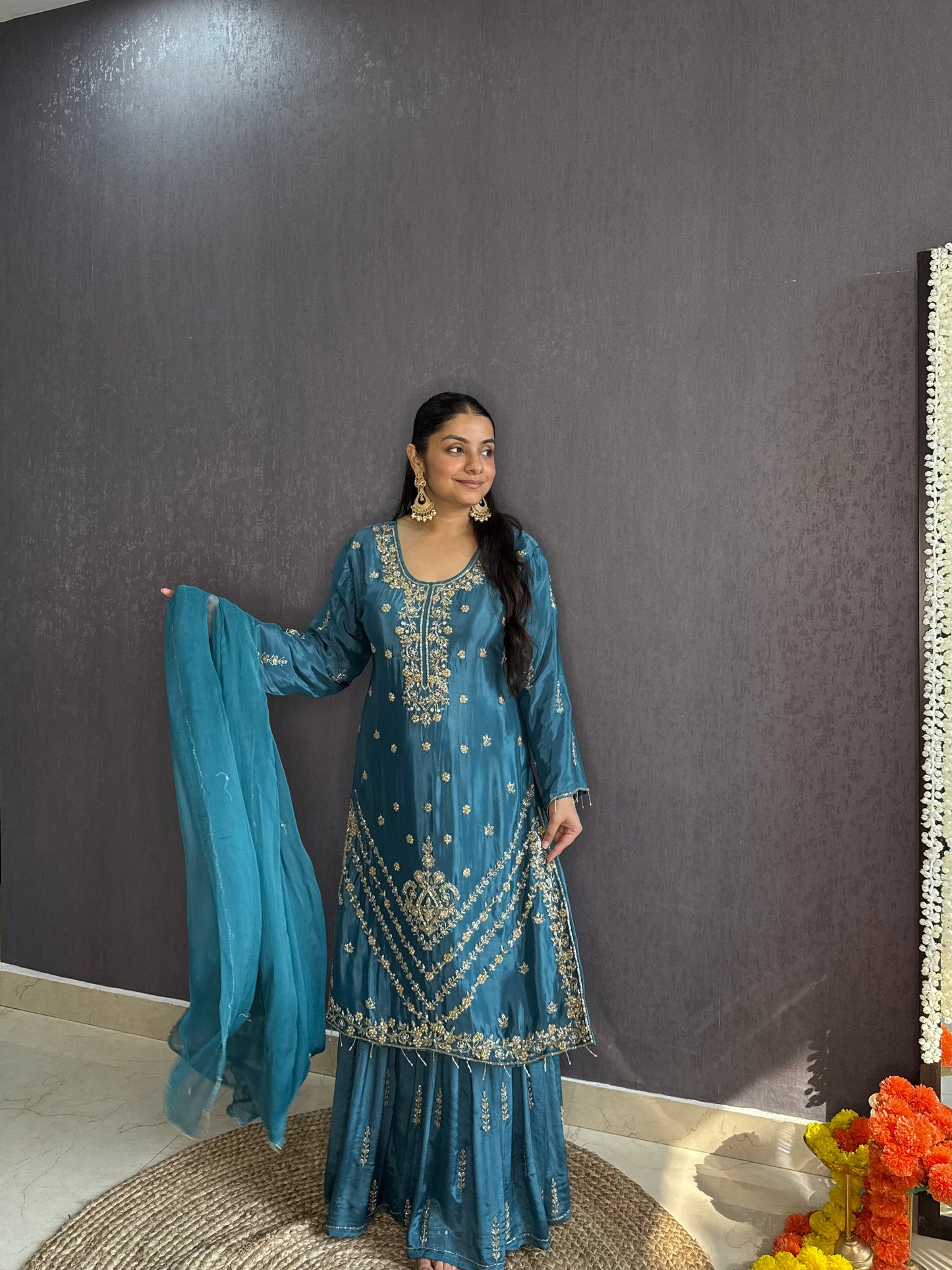 Handwork sharara set