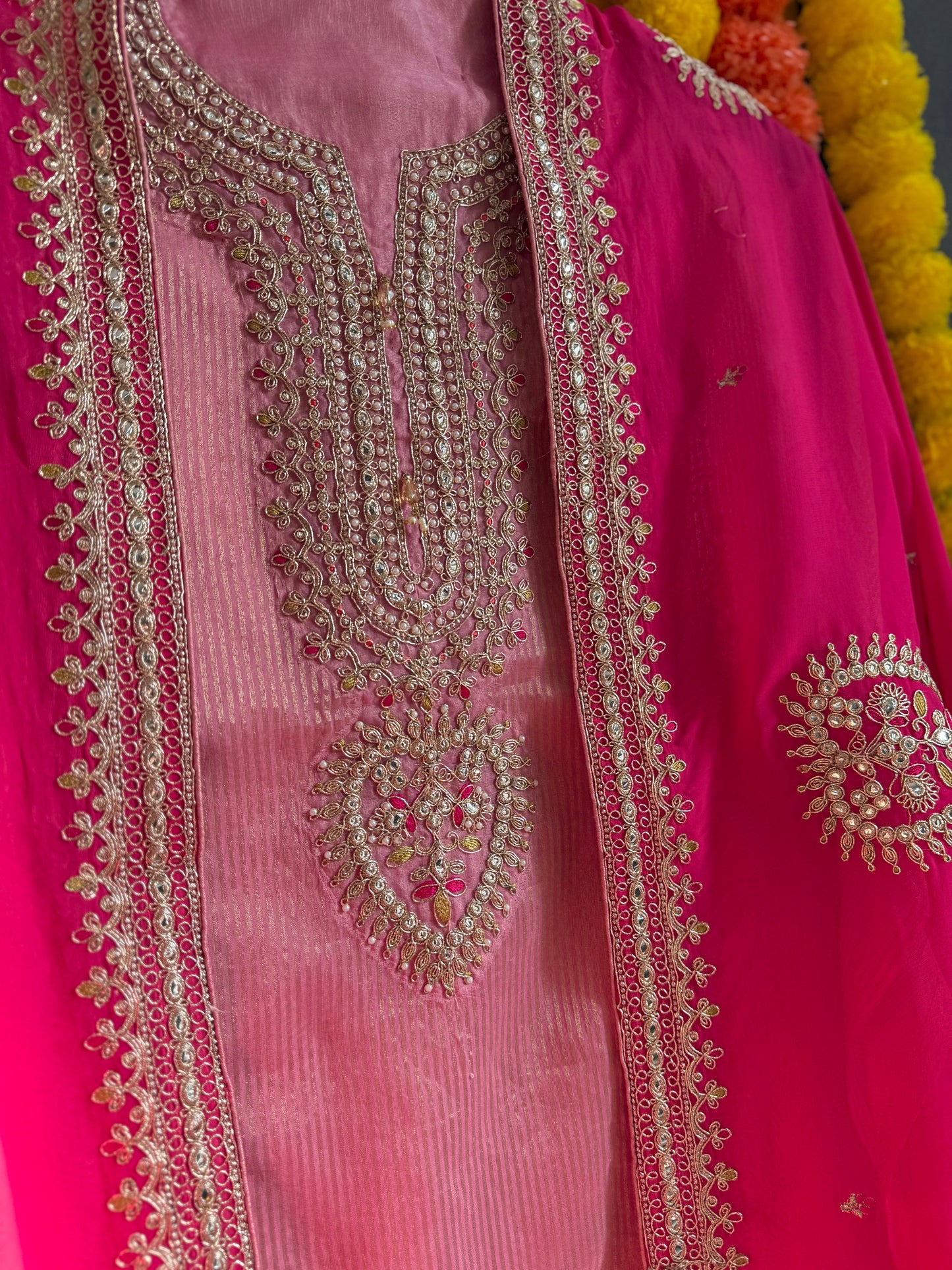 Luxurious Marori aari work suit