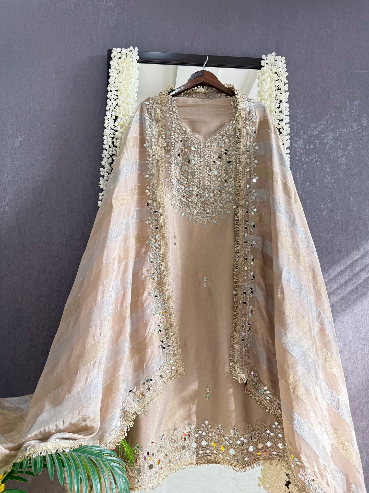 Luxurious Mirrorwork suit