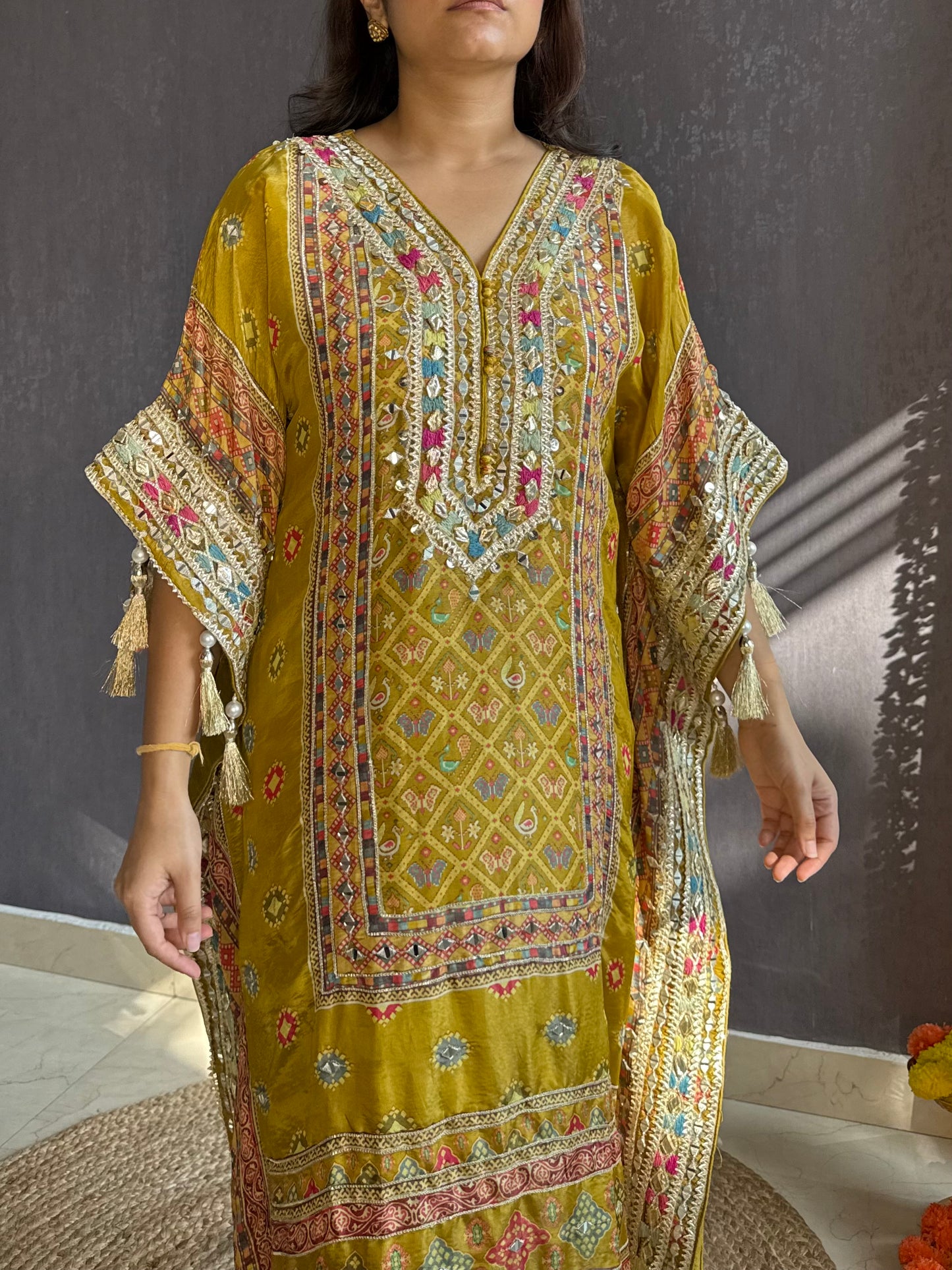 Luxurious patola kaftan set
