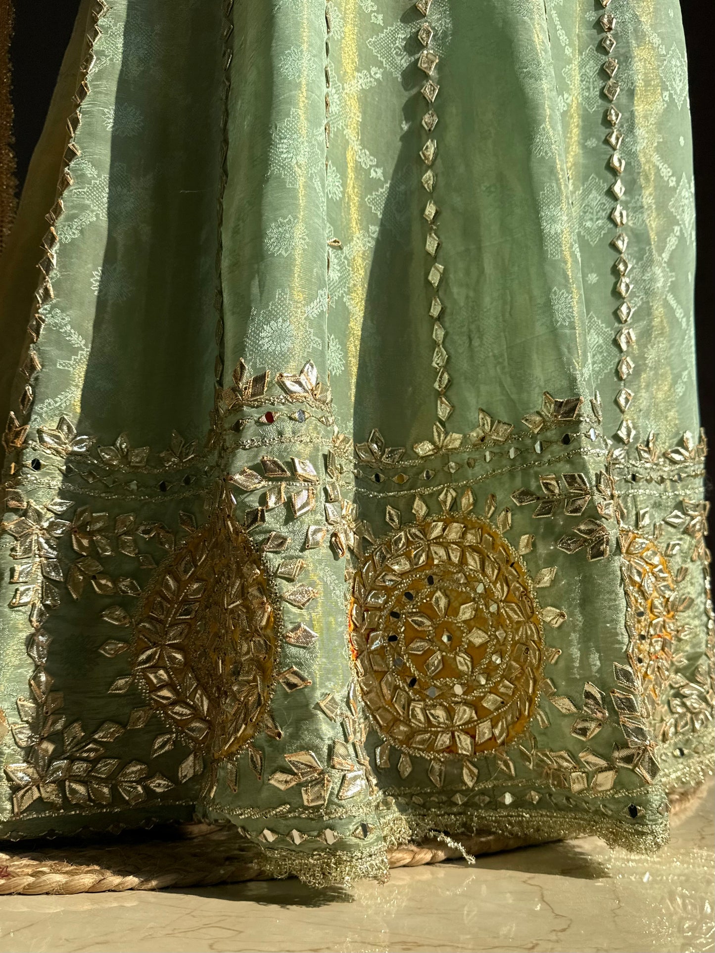 Luxurious Bandhani gotapatti anarkali set