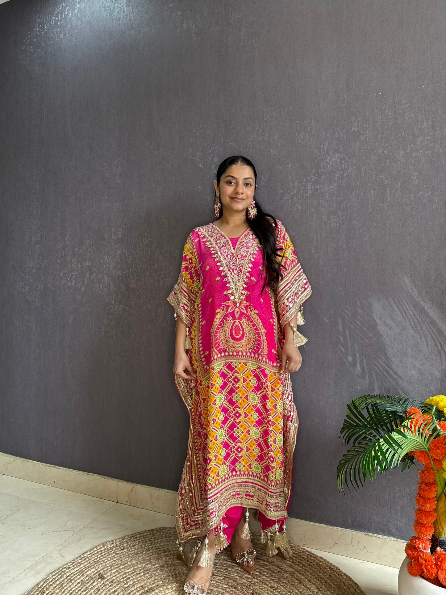 Luxurious patola kaftan set