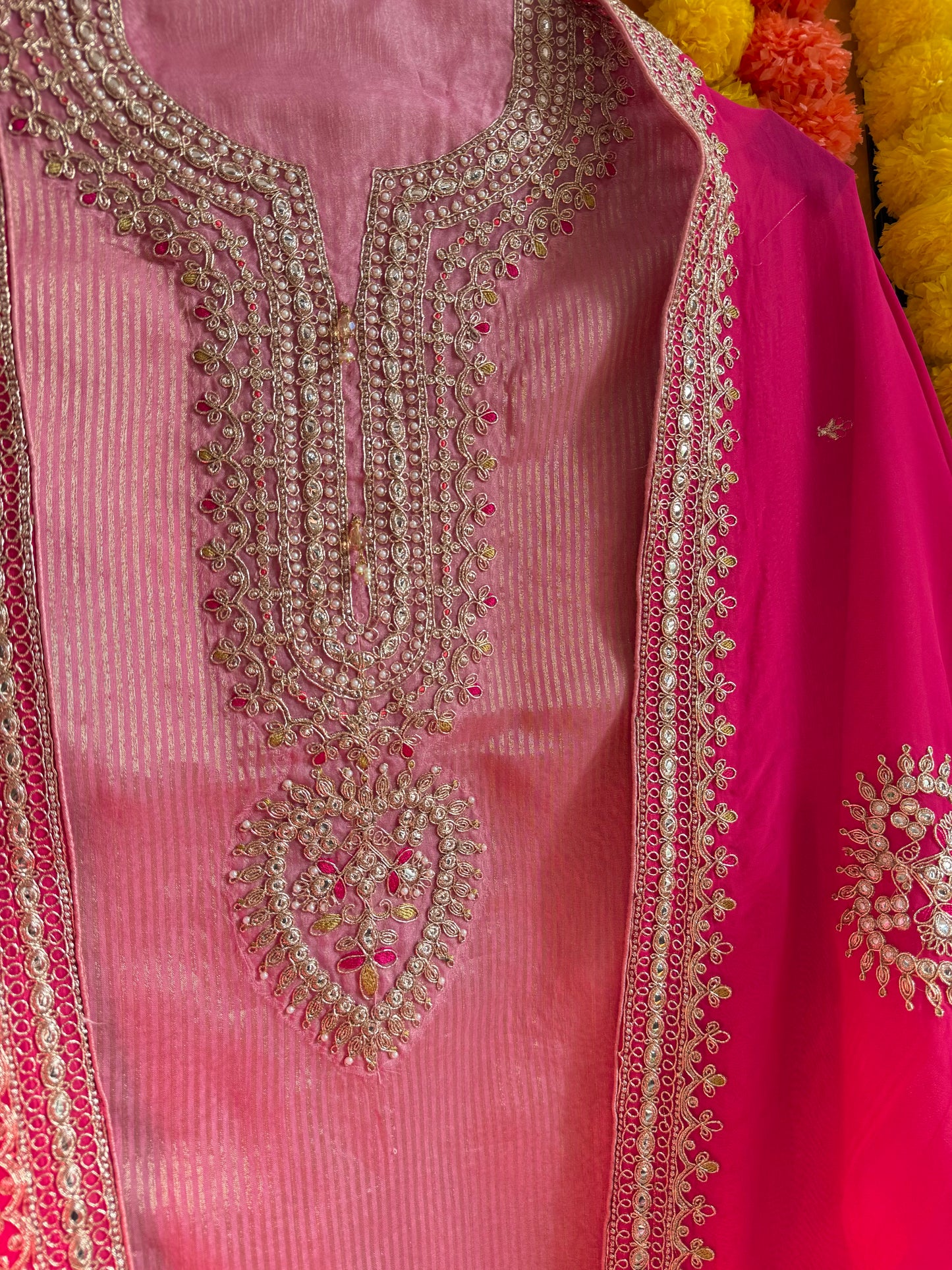 Luxurious Marori aari work suit