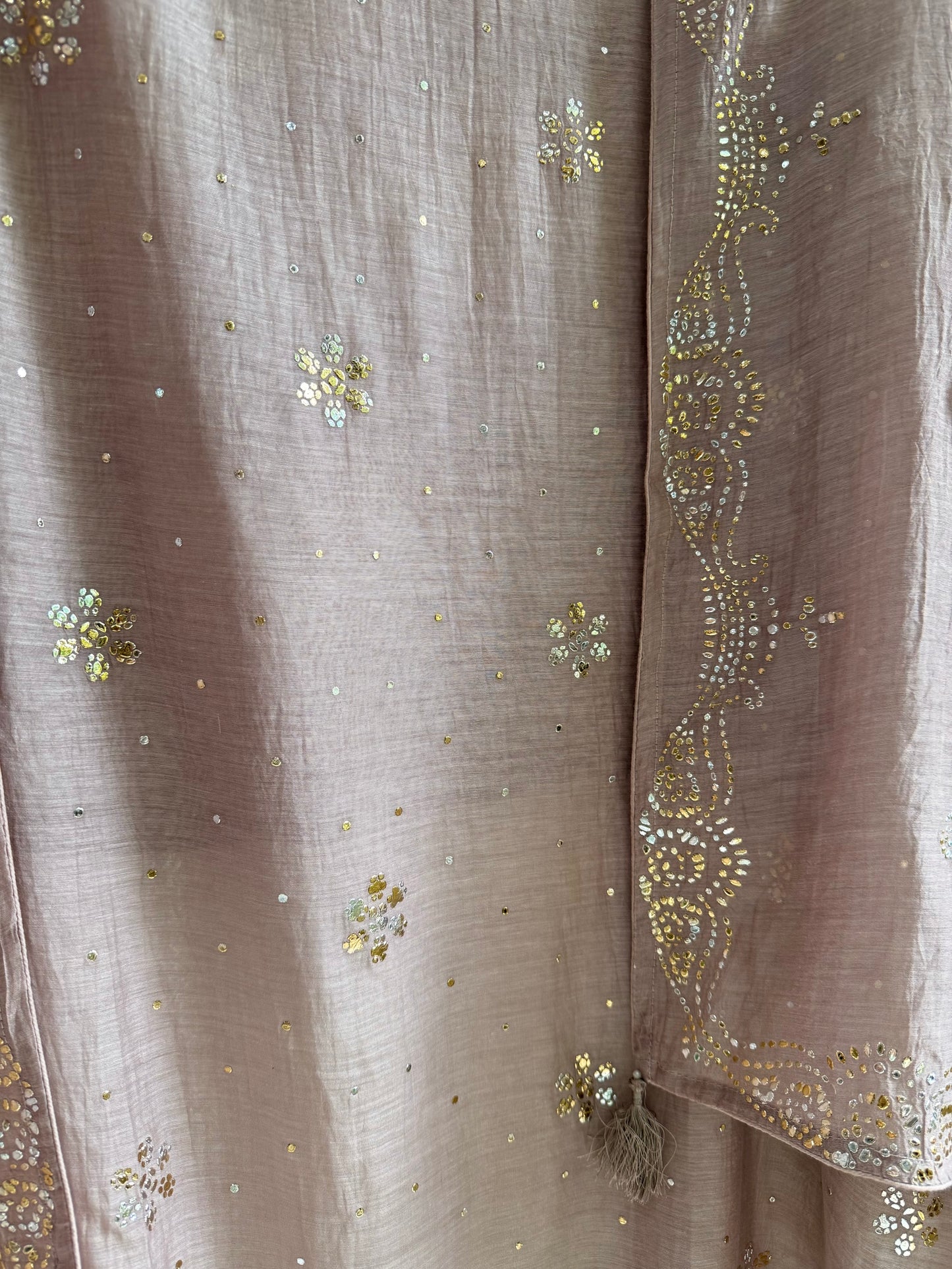 Luxurious Mul chanderi mukaish suit