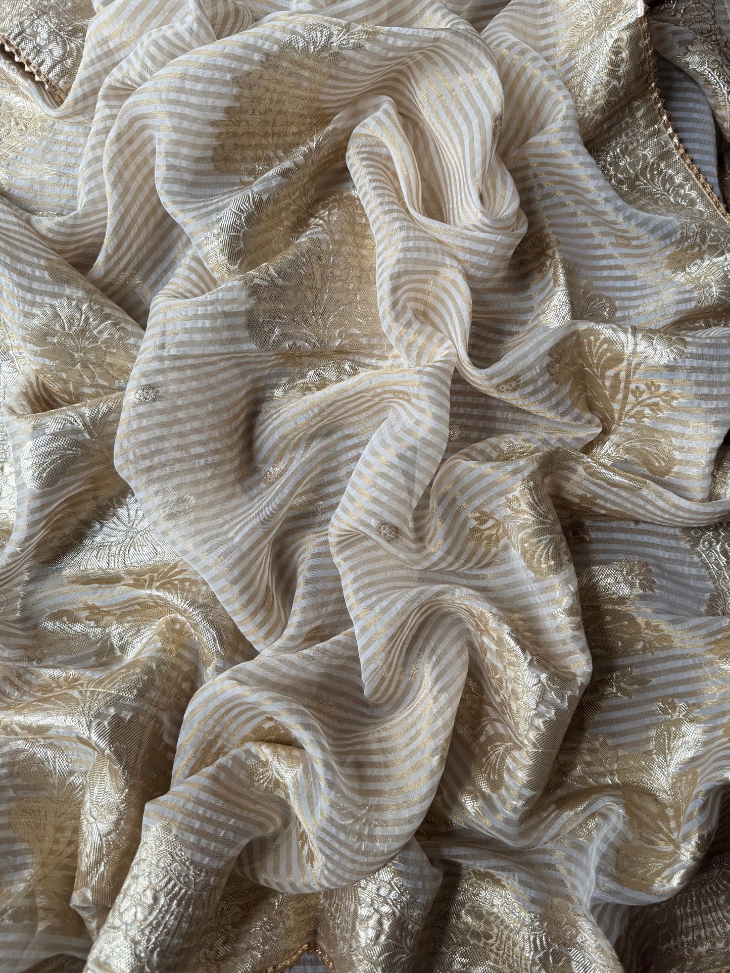 Luxurious Handwork Tissue Benarsi silk suit