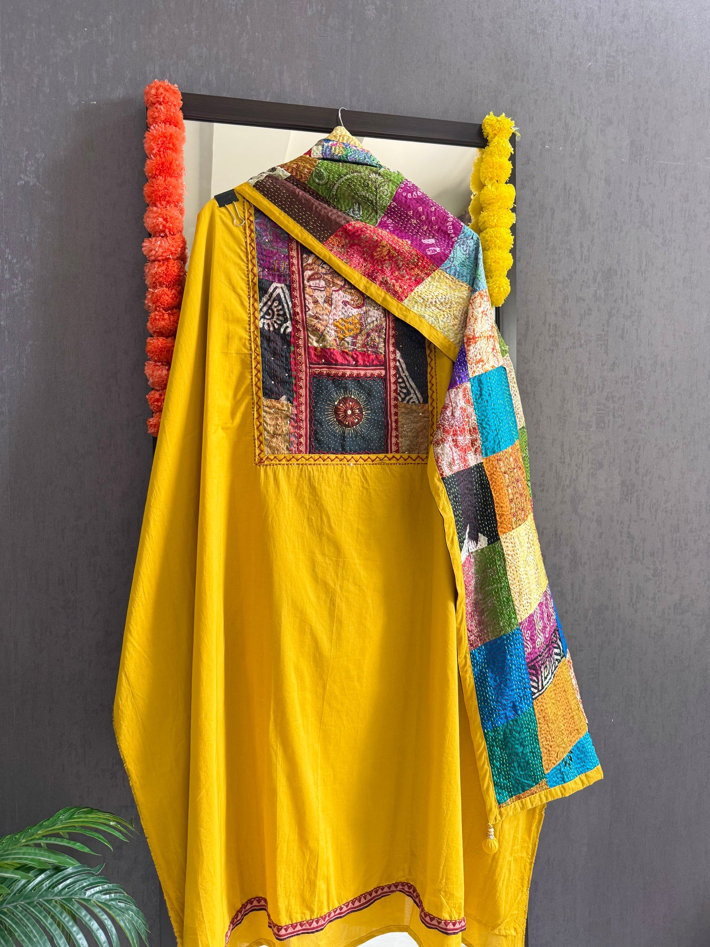 Pure cotton kantha patchwork suits