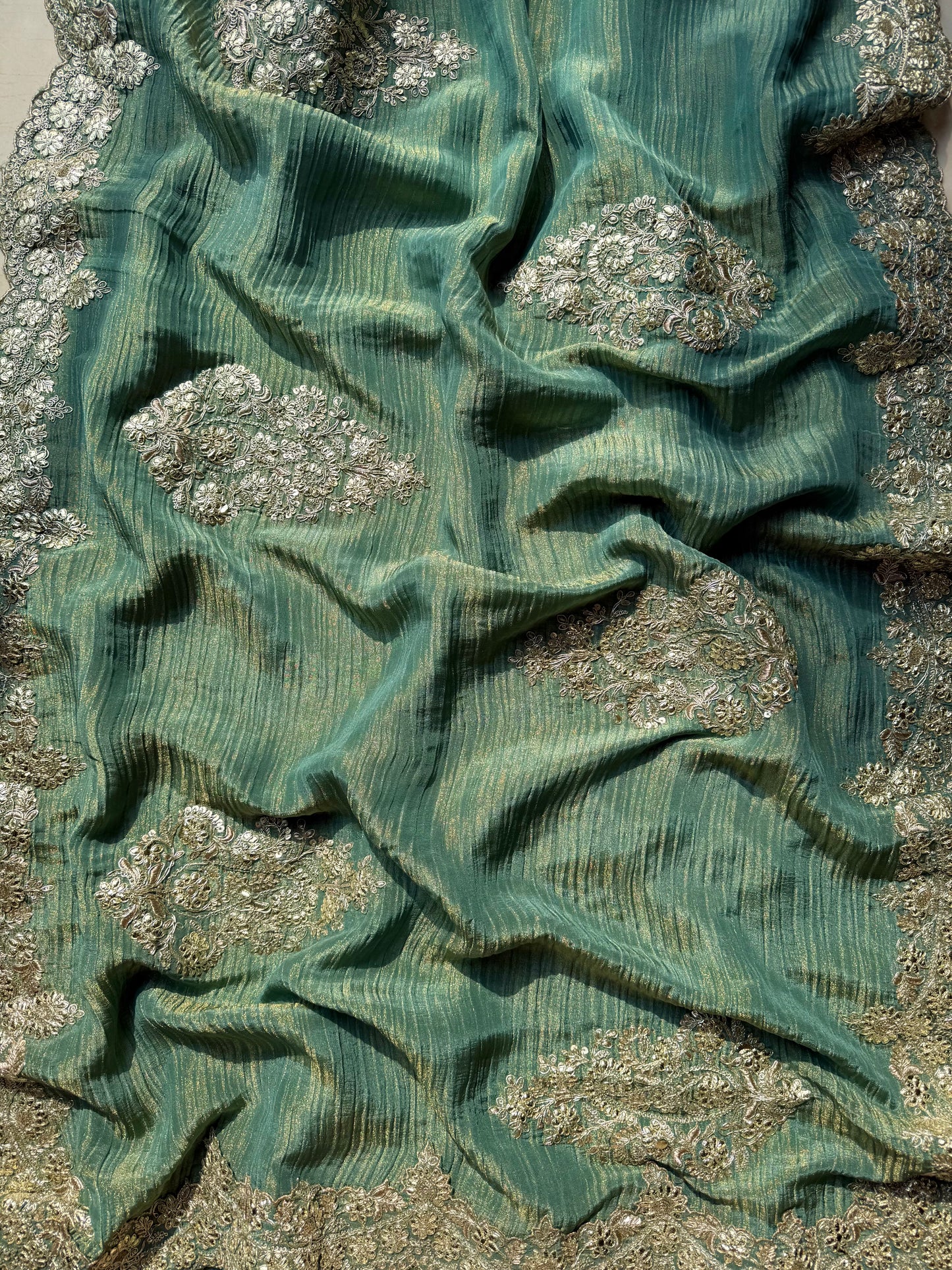 Luxurious Benarsi Tissue silk suit