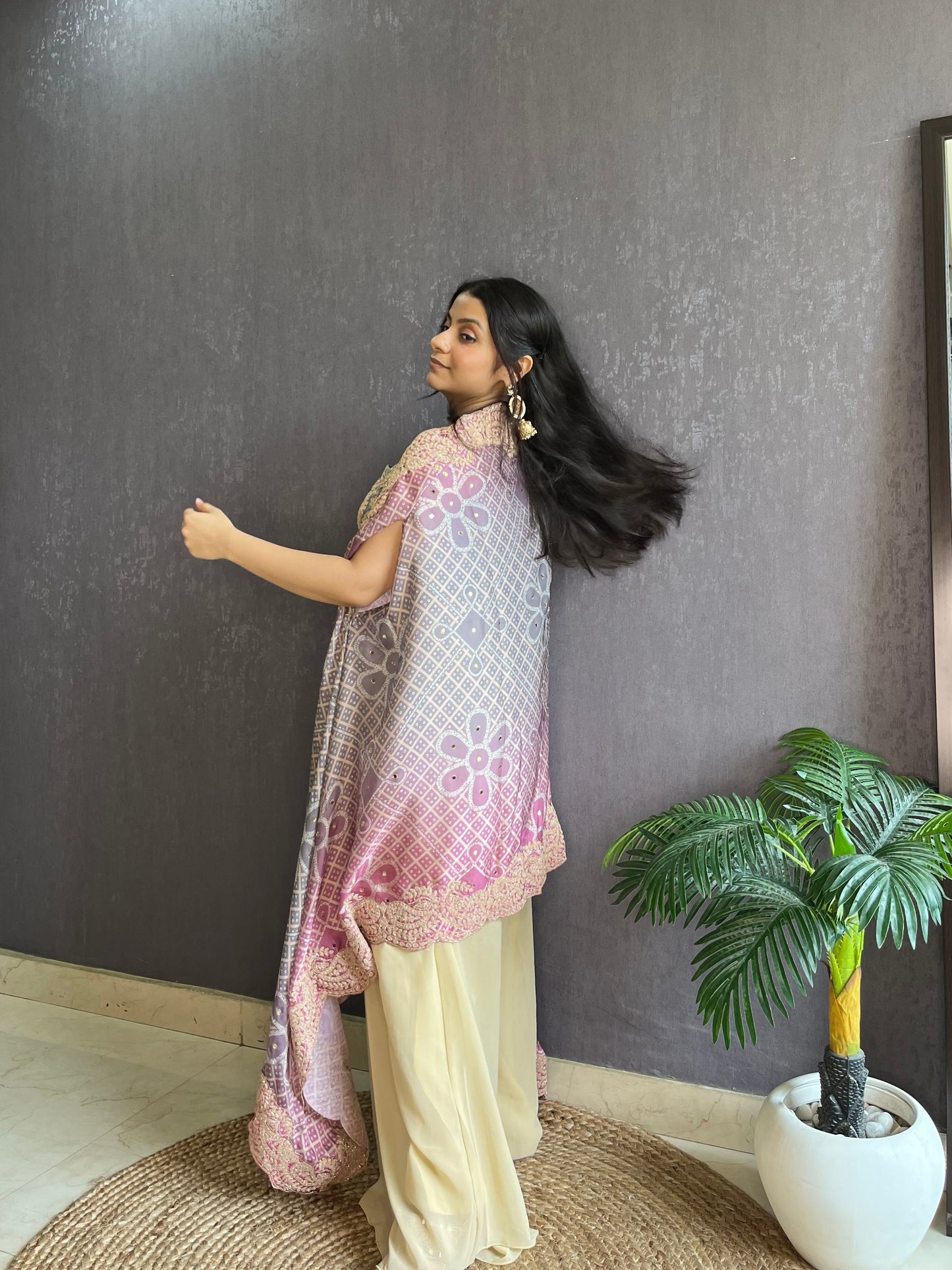 Aari work Cape set
