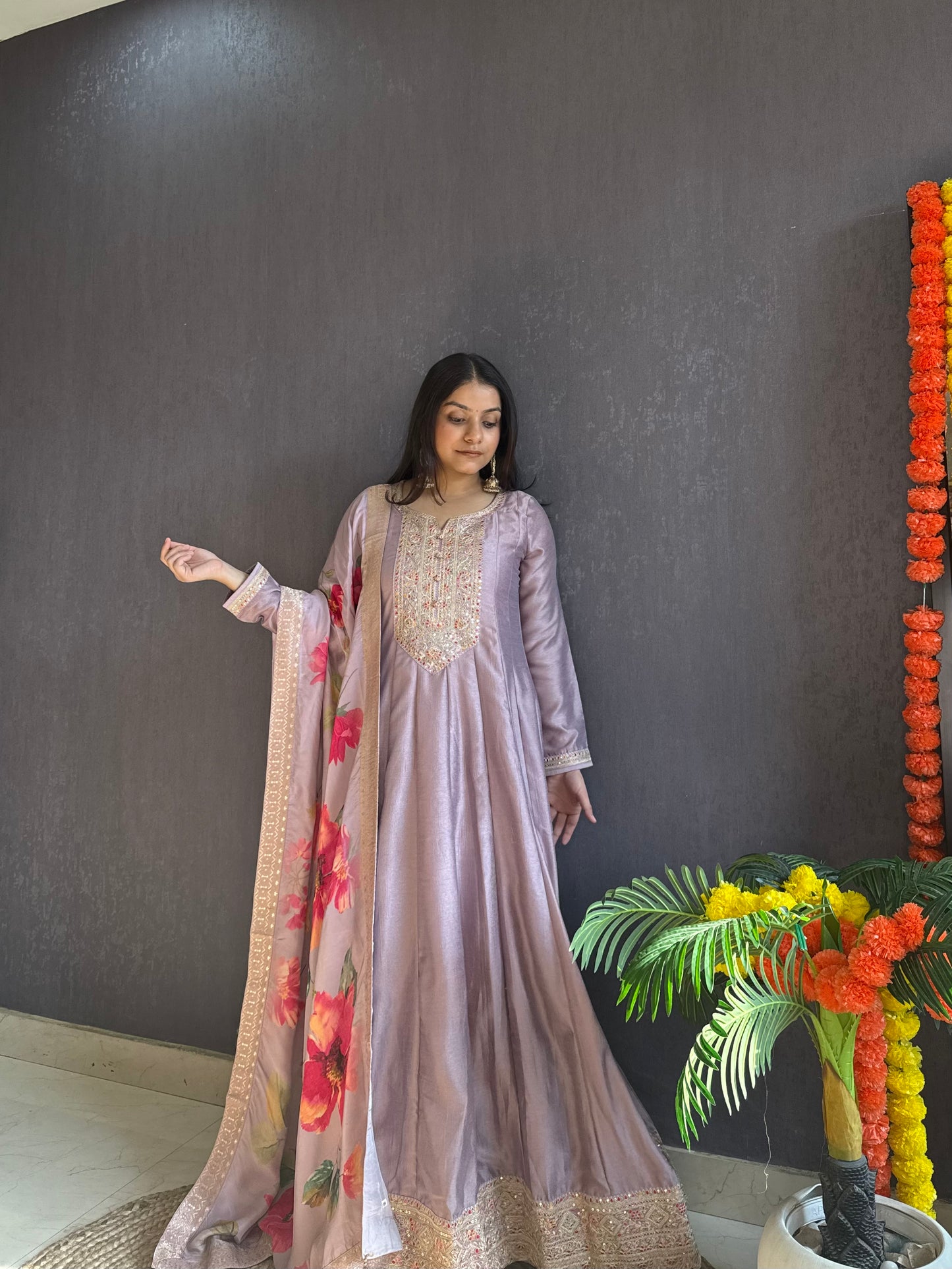 kalidaar designer Anarkali set