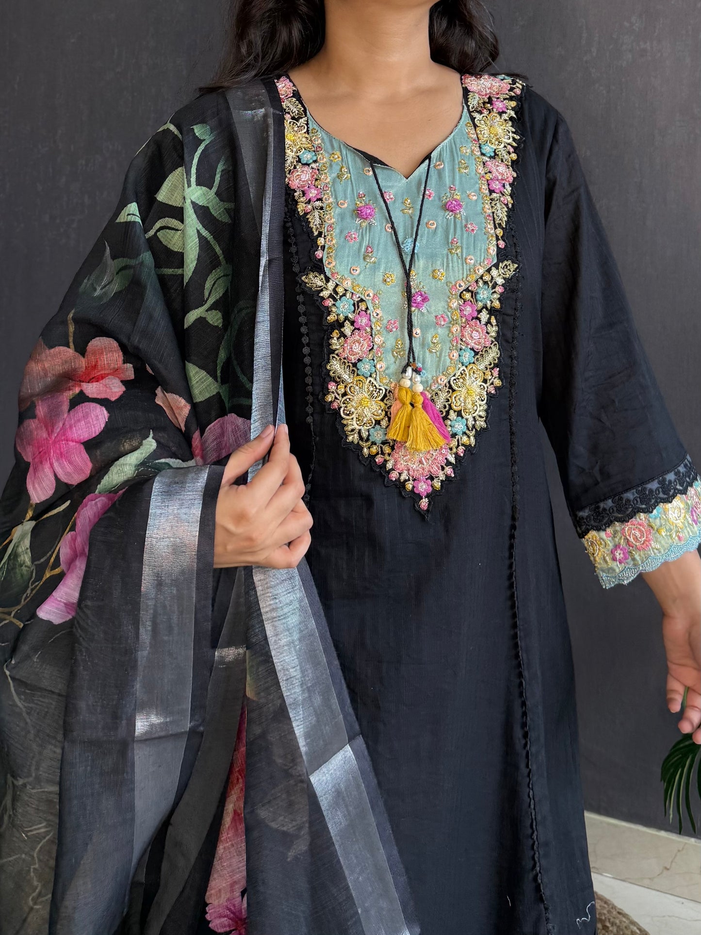 Aline cotton Handwork suit