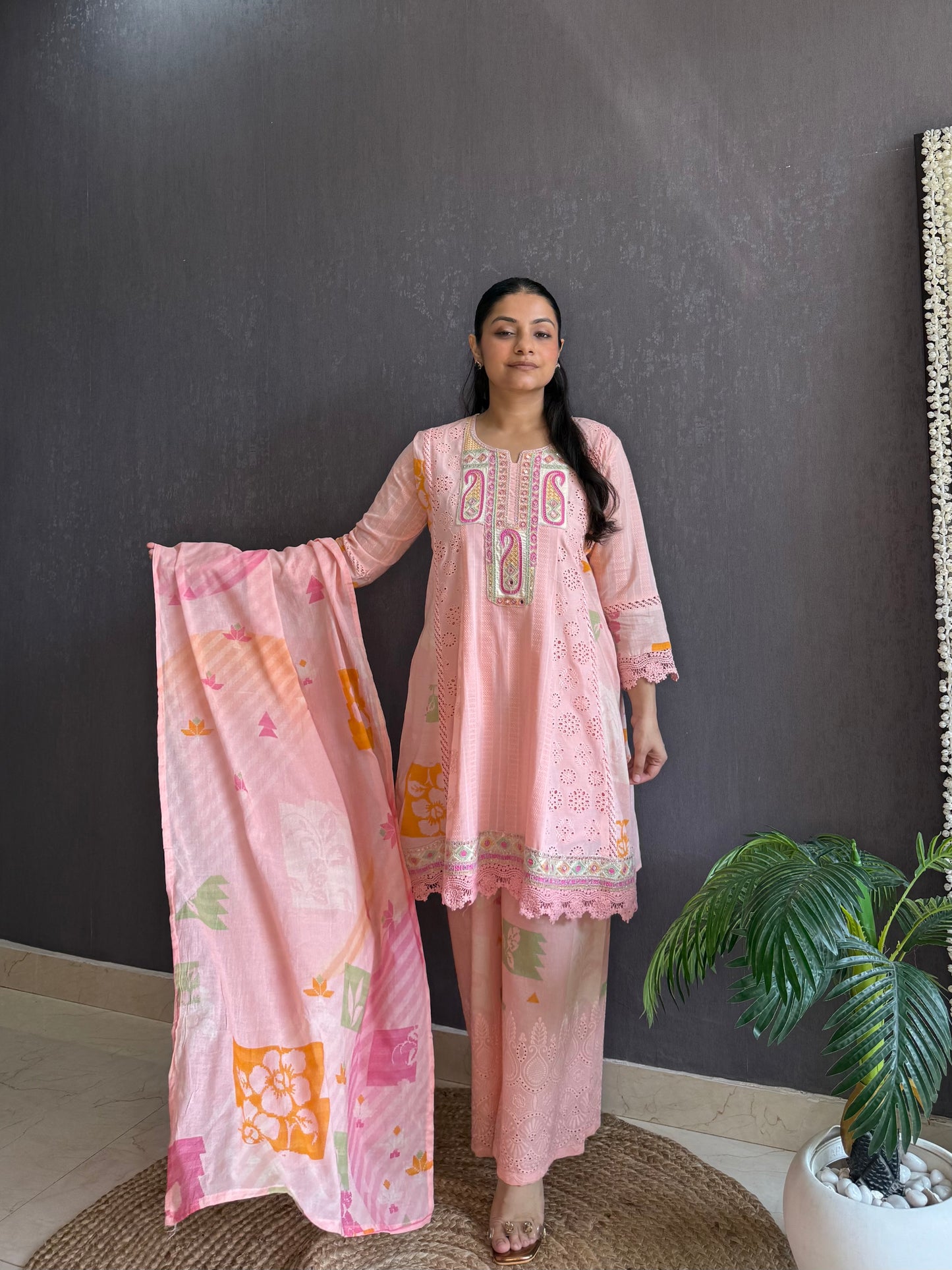 Pure cotton designer kurta set