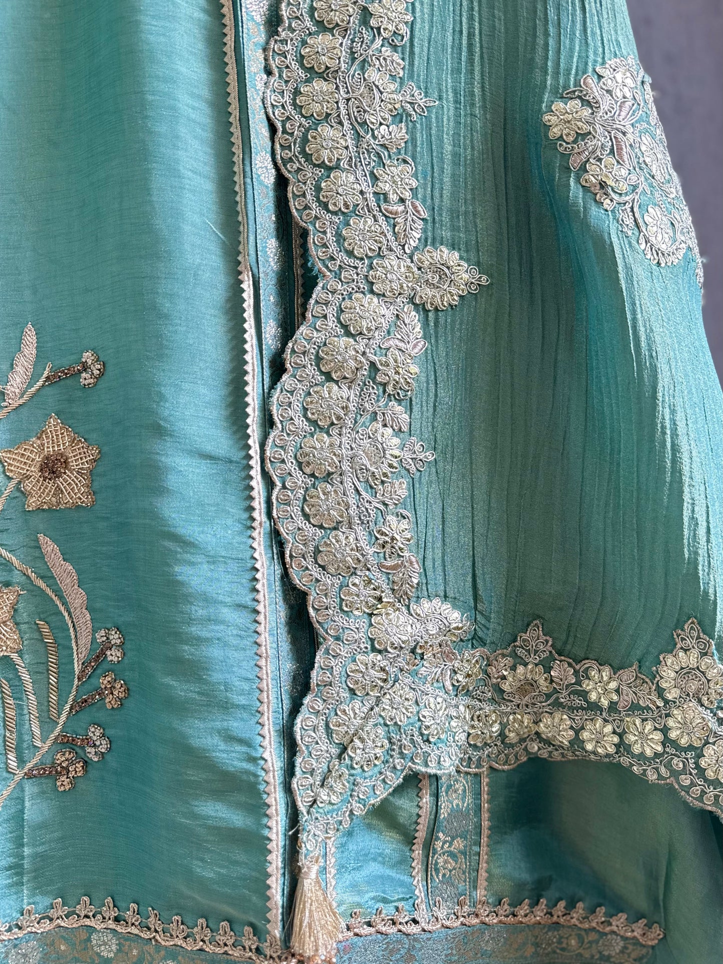 Luxurious Benarsi Tissue silk suit