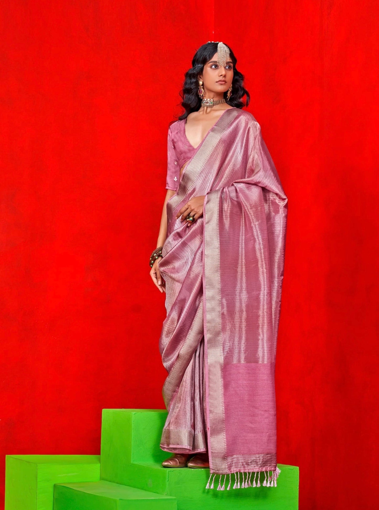 Soft tissue benarsi saree