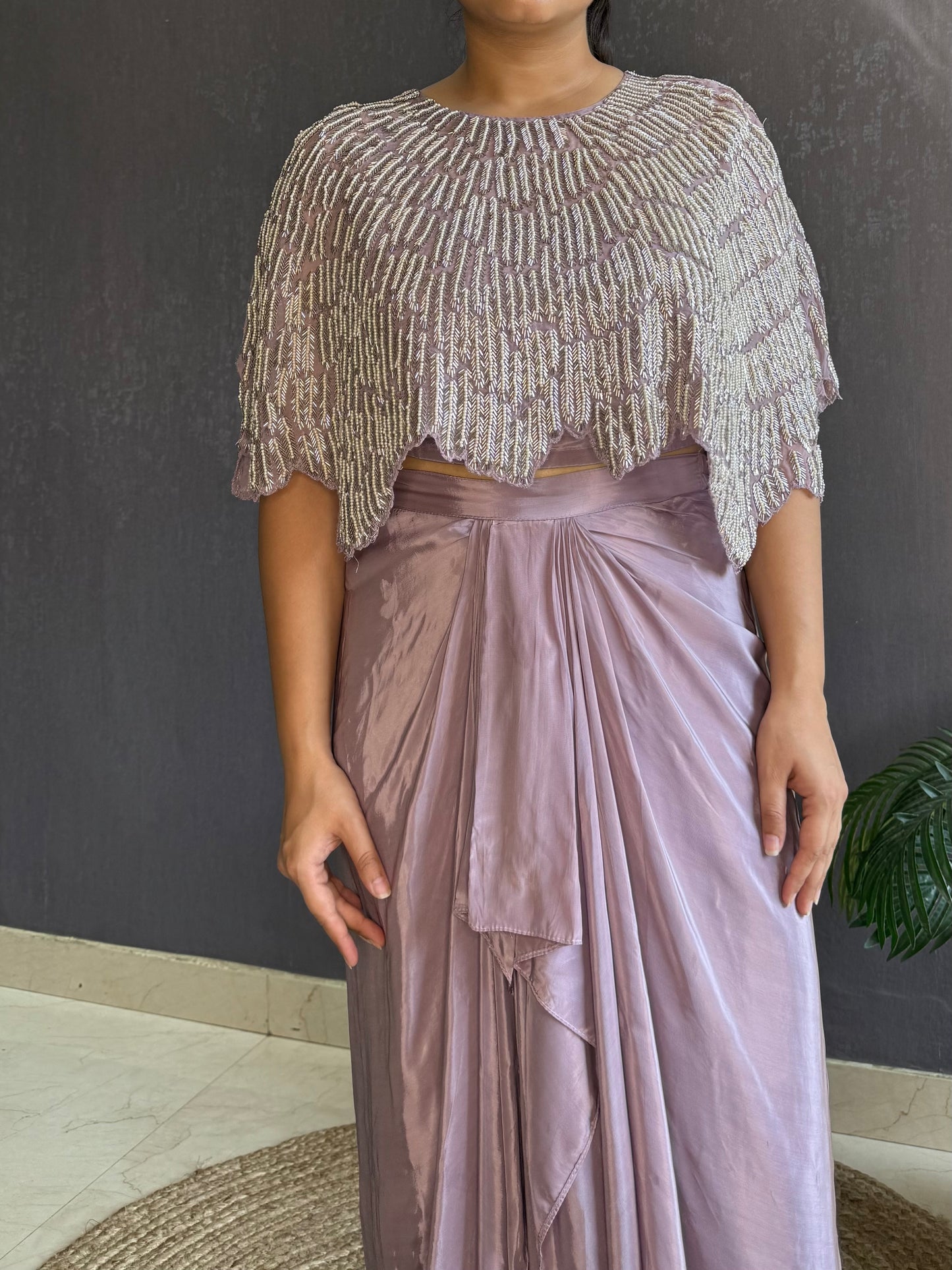 Dhoti skirt Cape set