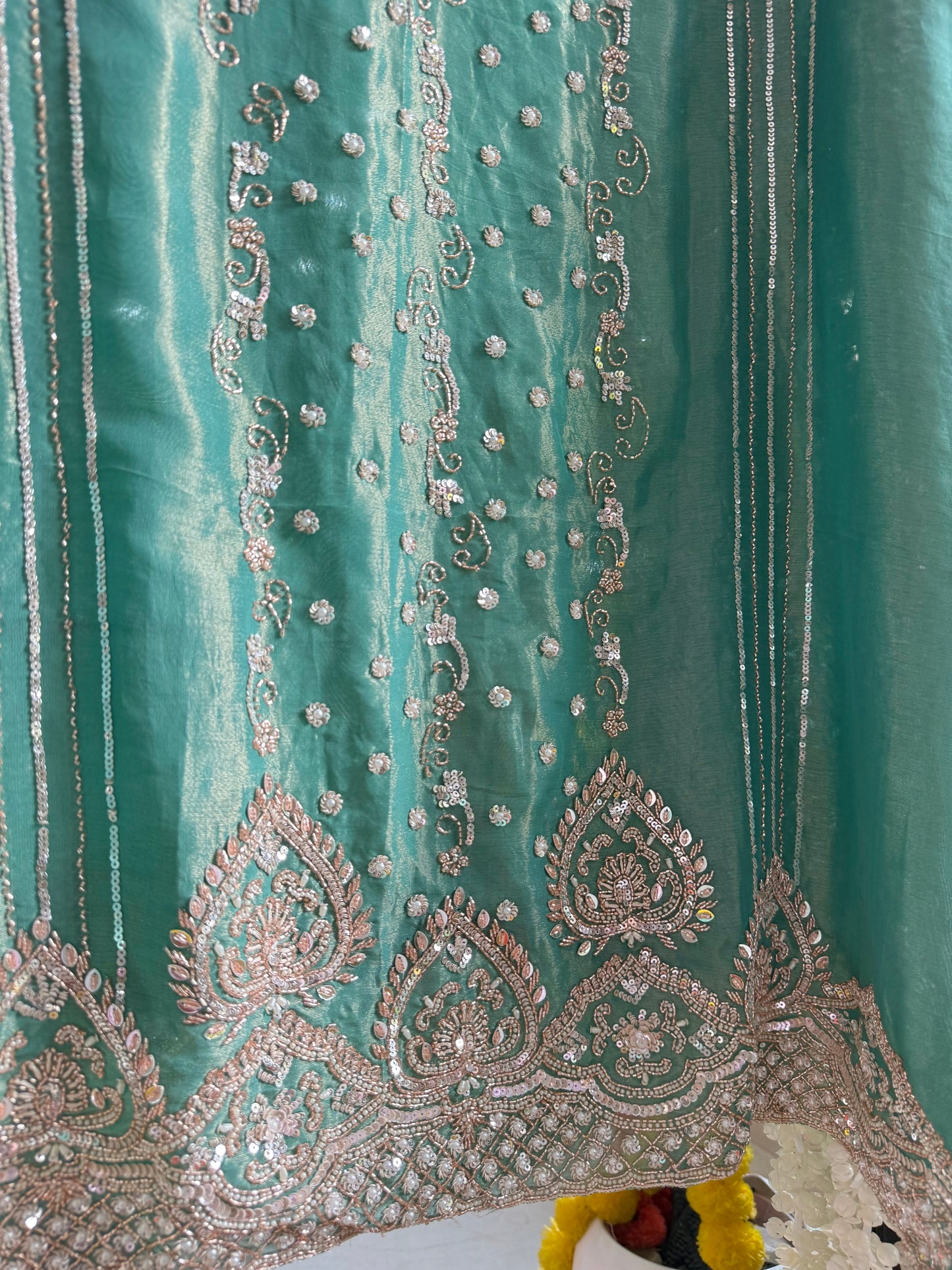 Luxurious hearts handwork suit