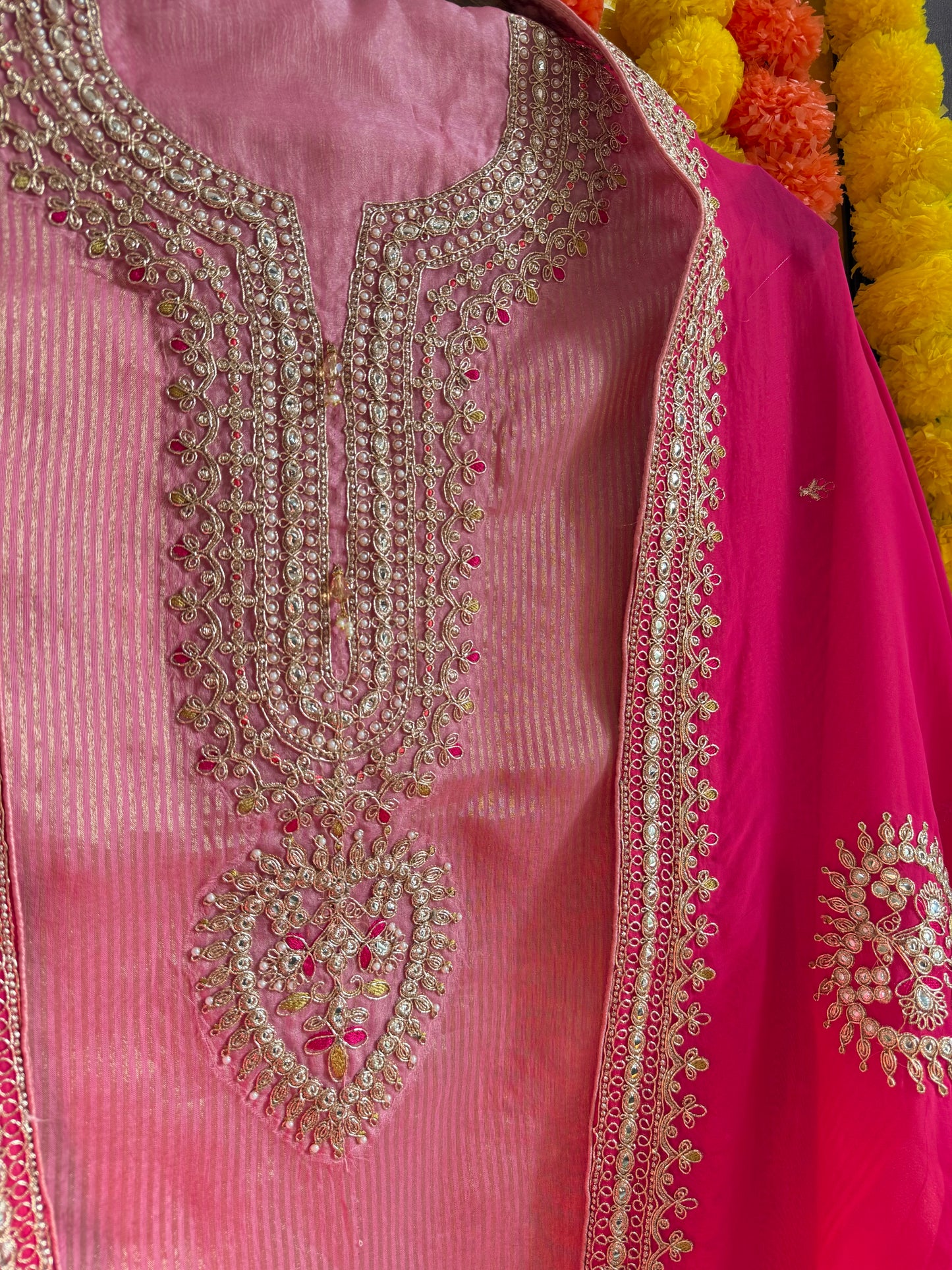 Luxurious Marori aari work suit
