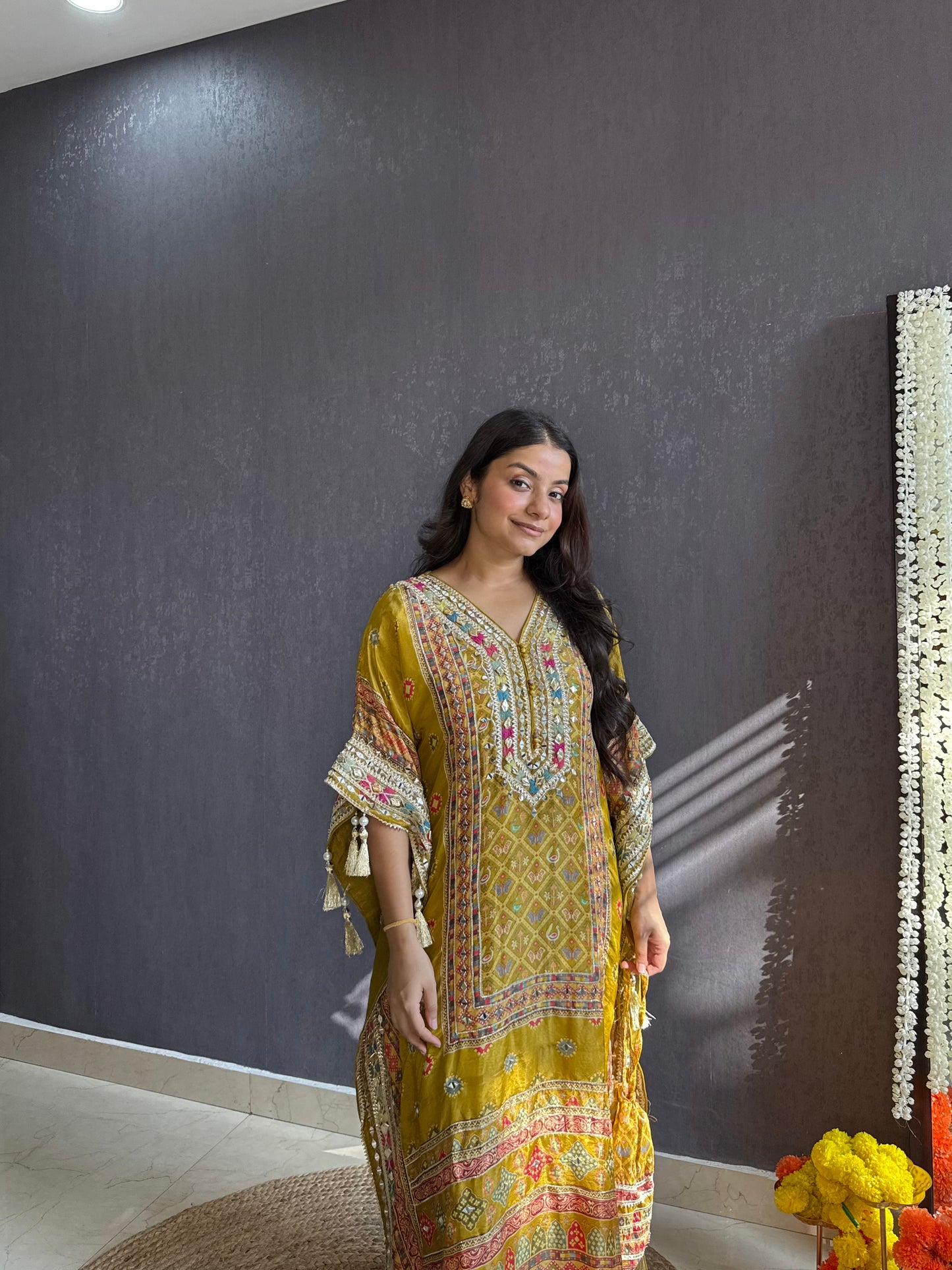Luxurious patola kaftan set