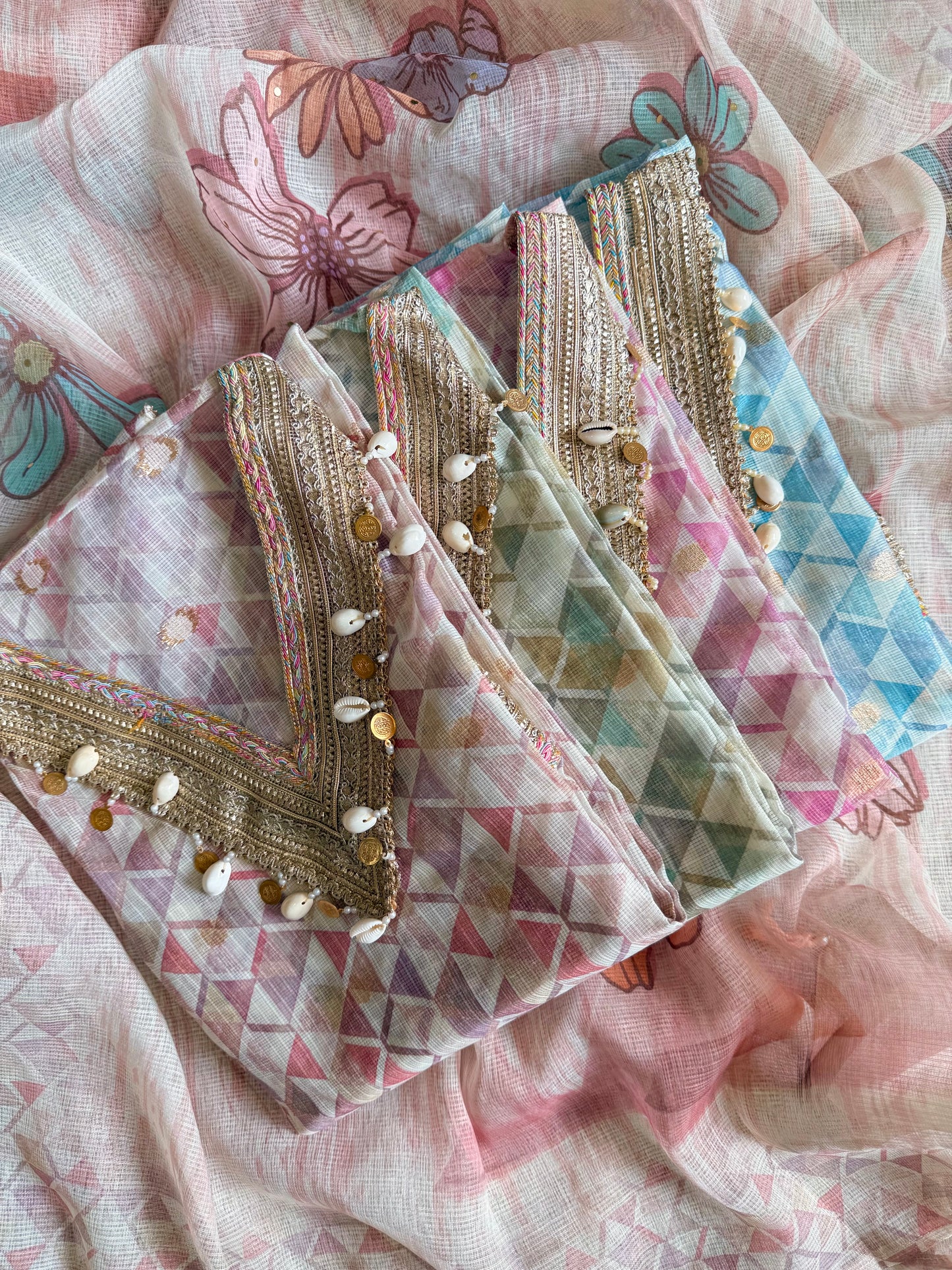 Kota doria lacework suit