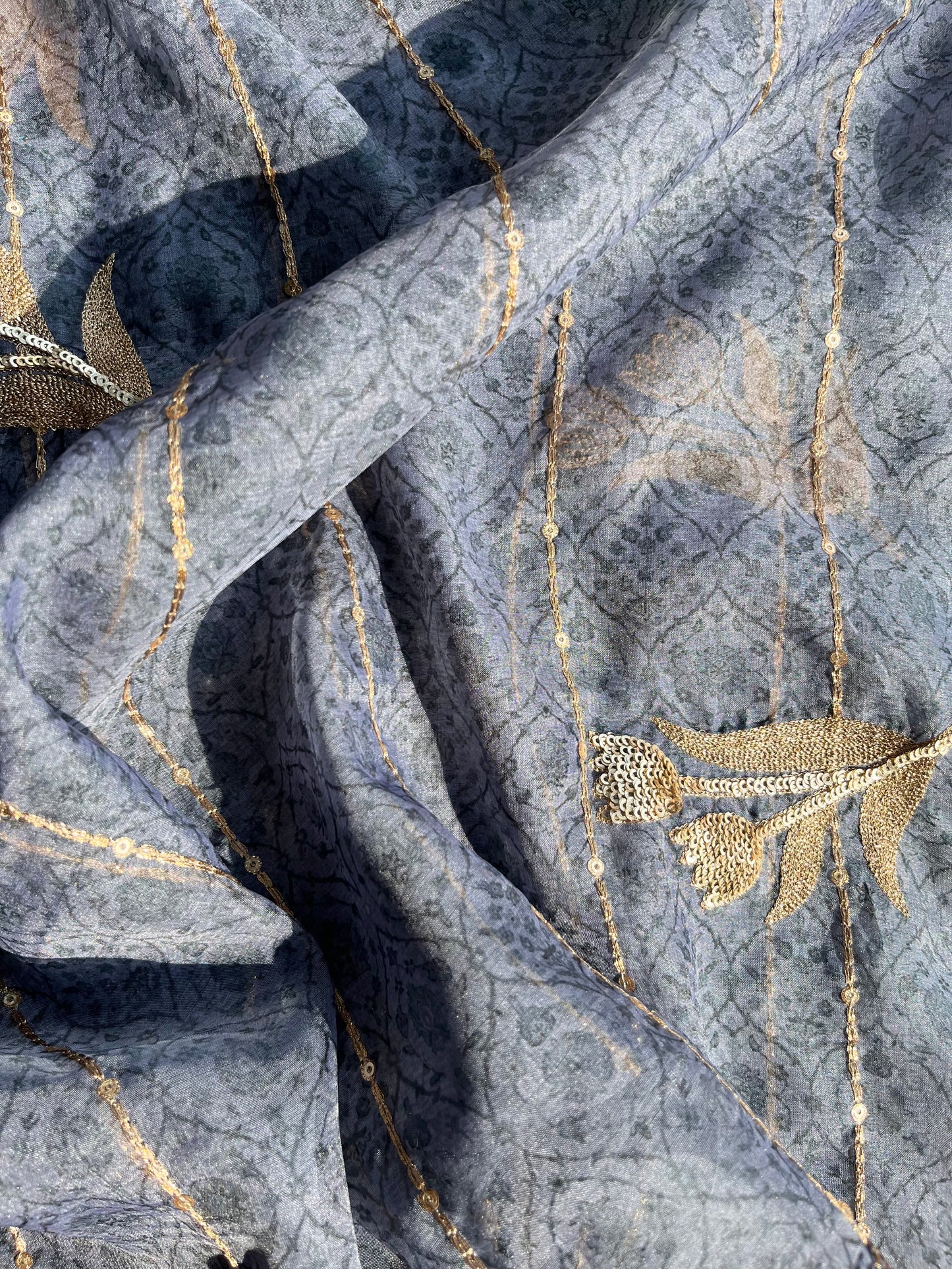 Marori aari work jacquard suit