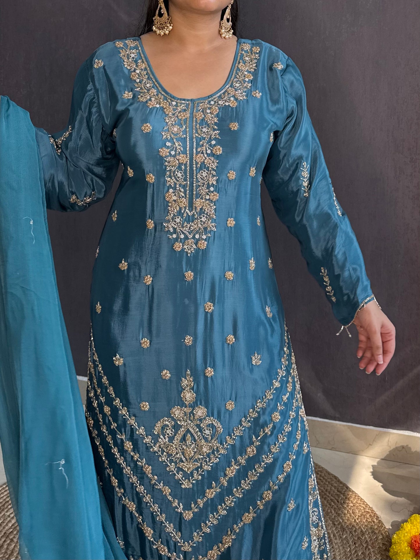 Handwork sharara set
