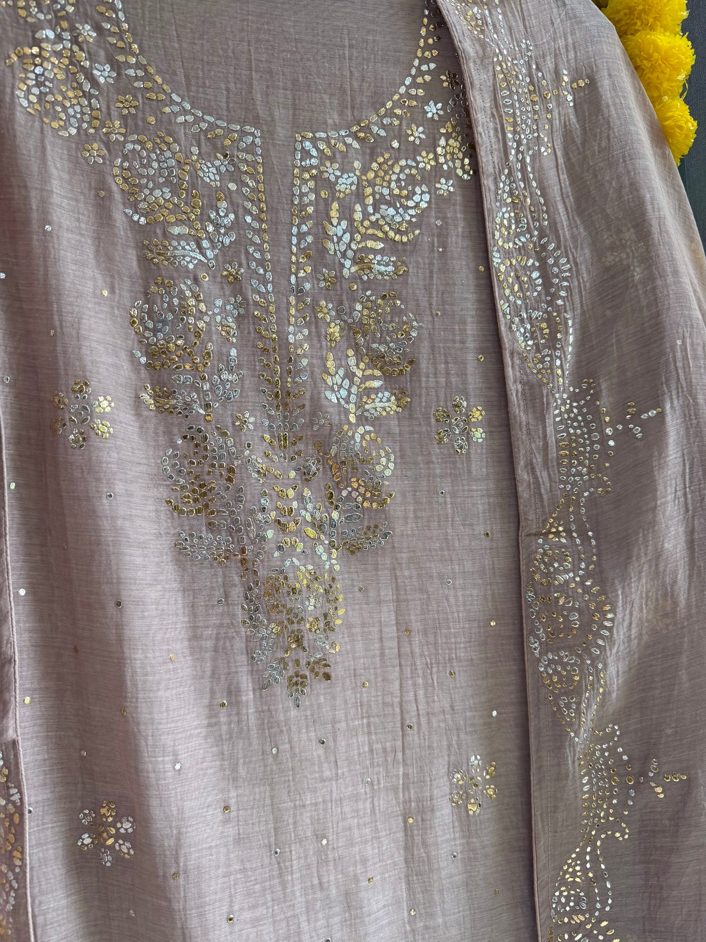 Luxurious Mul chanderi mukaish suit