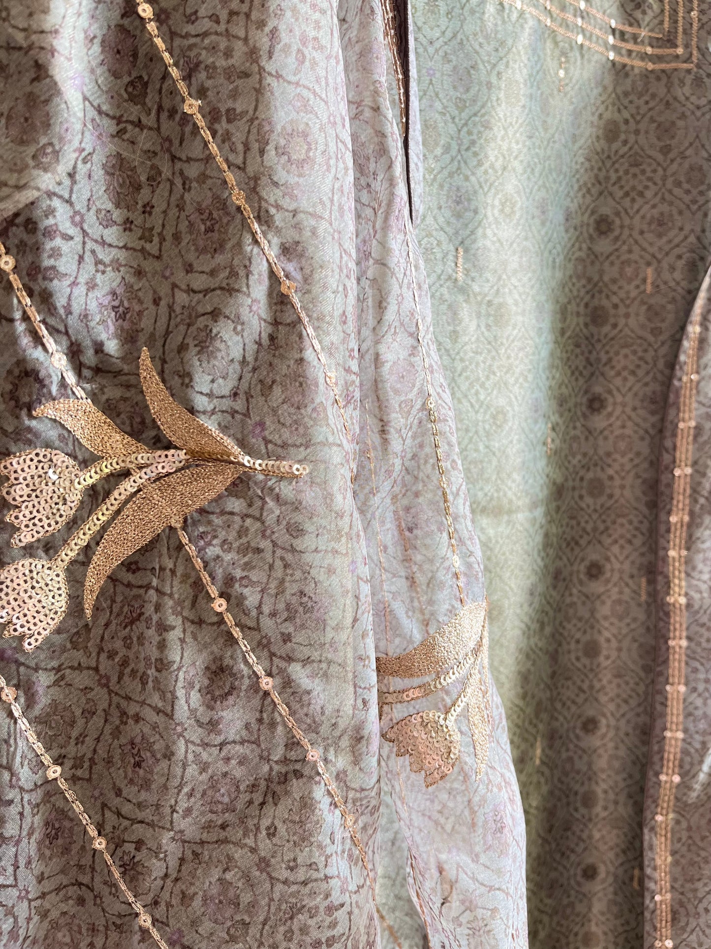 Marori aari work jacquard suit
