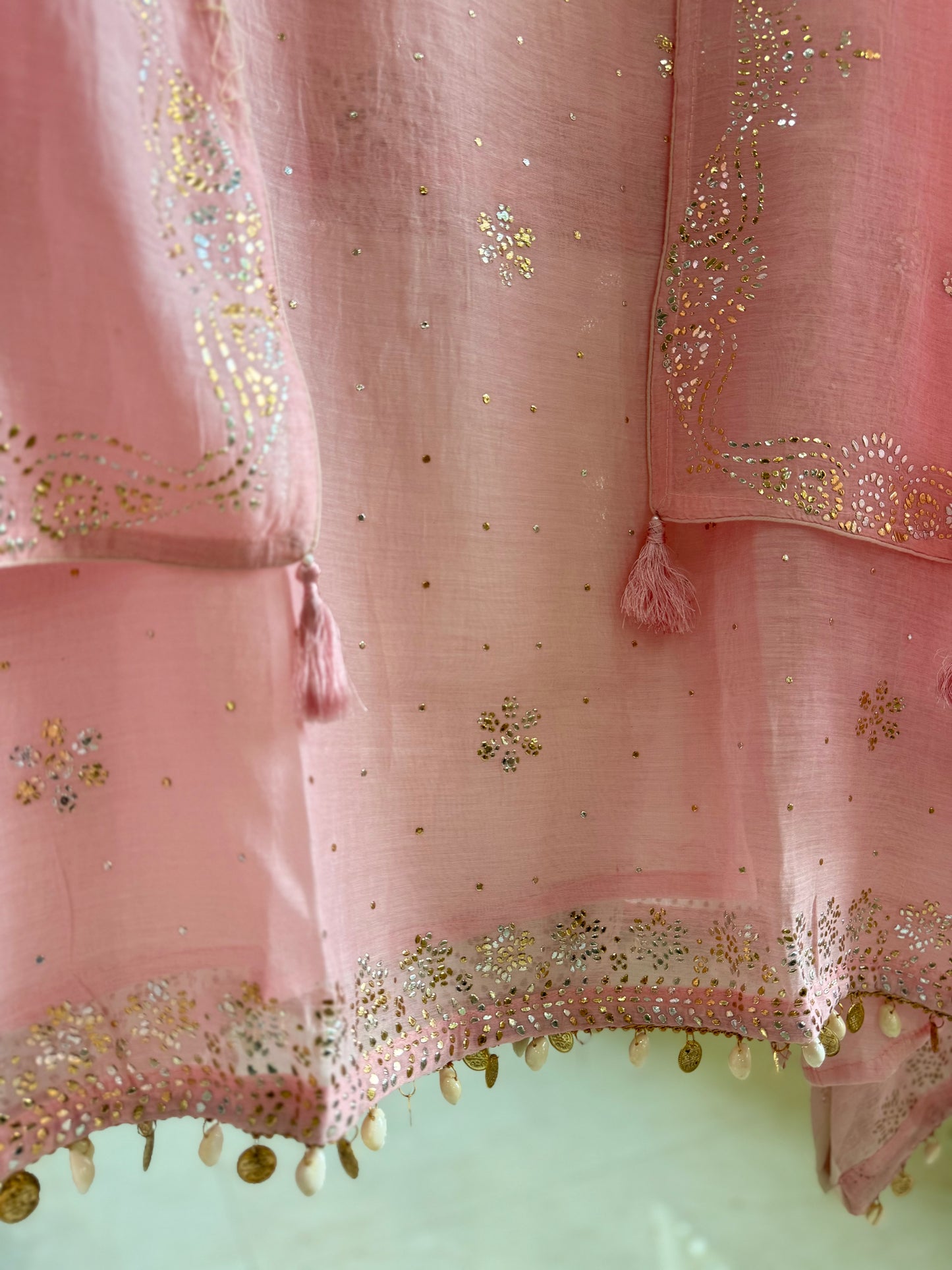 Luxurious Mul chanderi mukaish suit