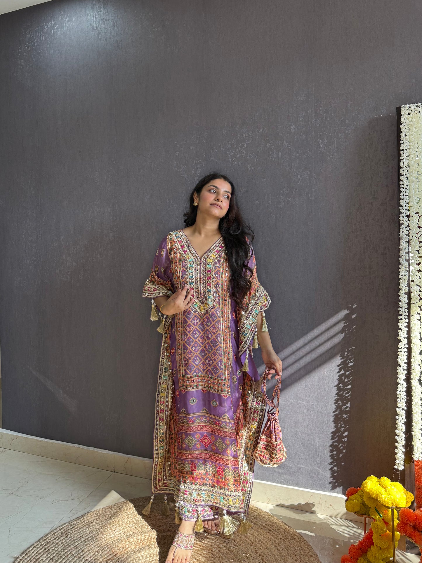 Luxurious patola kaftan set