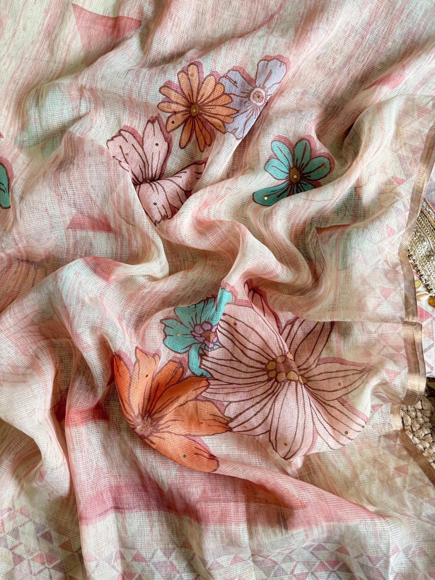 Kota doria lacework suit