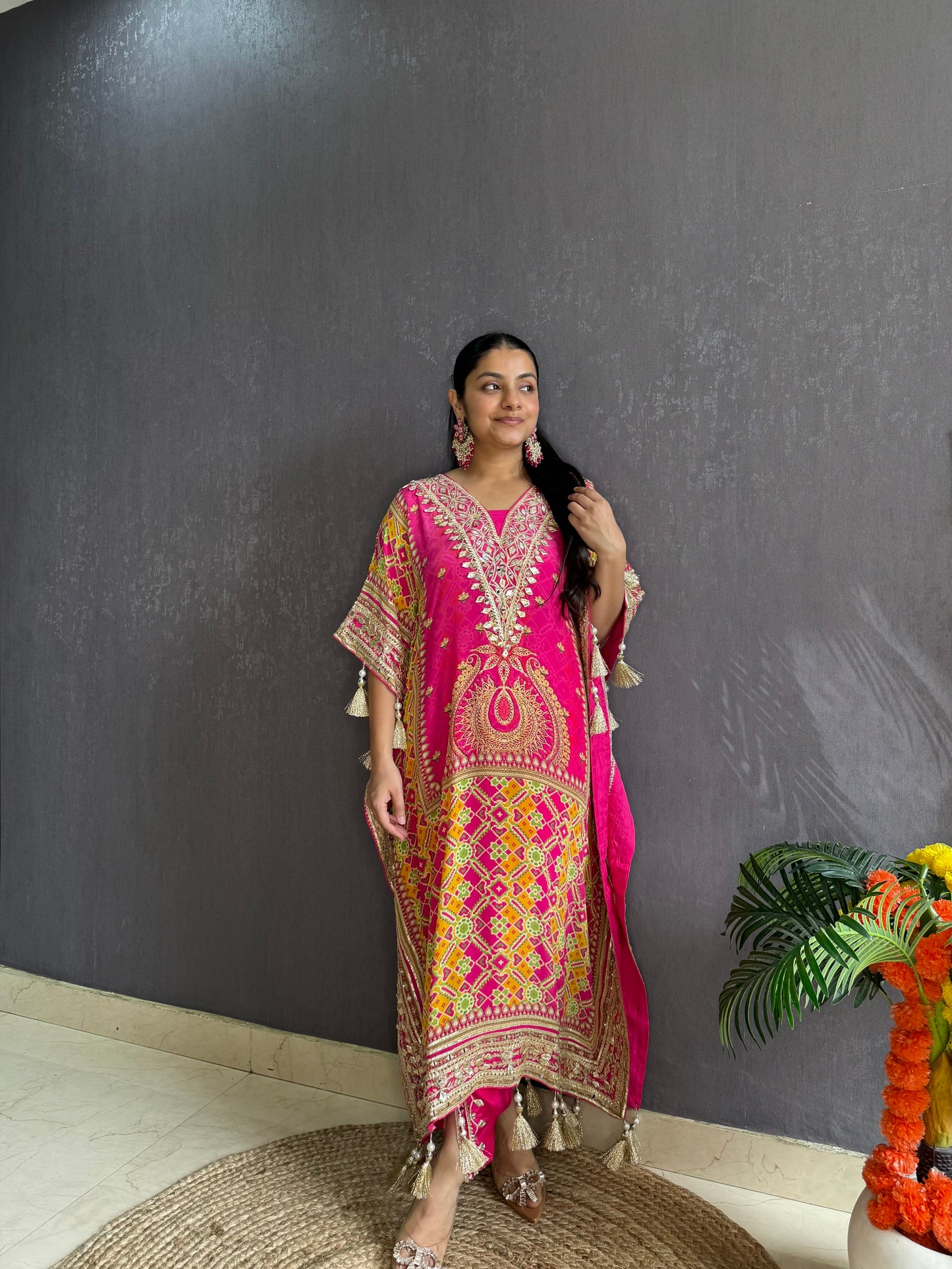 Luxurious patola kaftan set