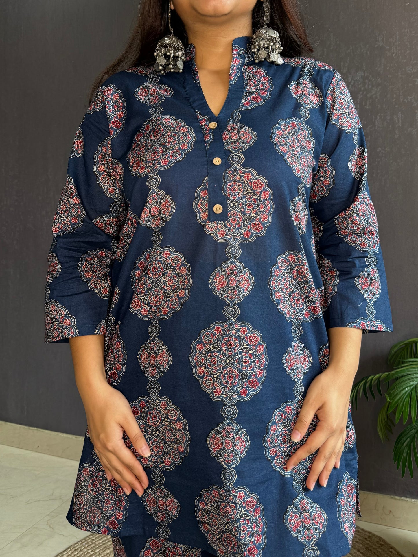 Pure cotton Ajrakh Coord set