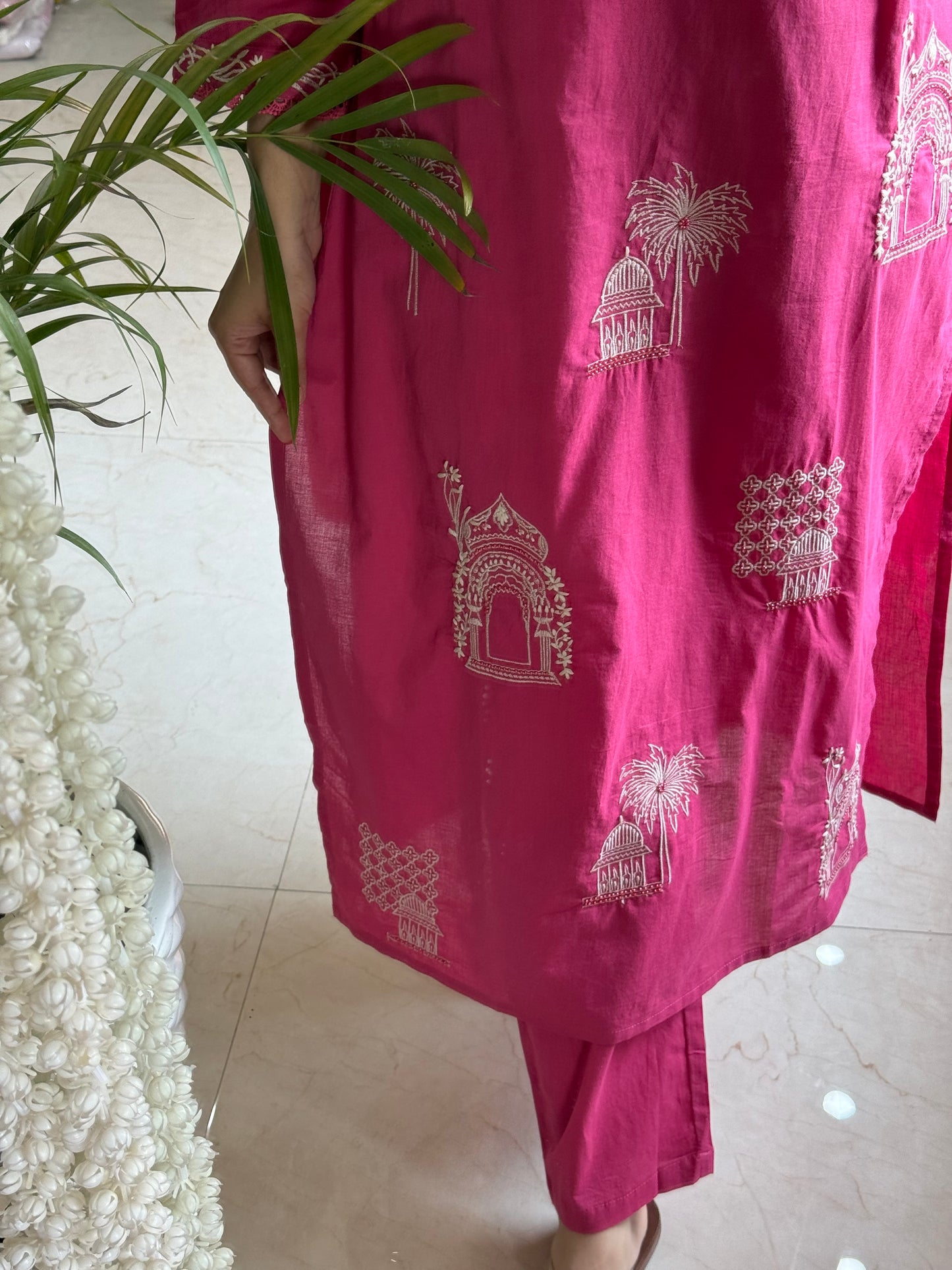Mul cotton designer temple suit