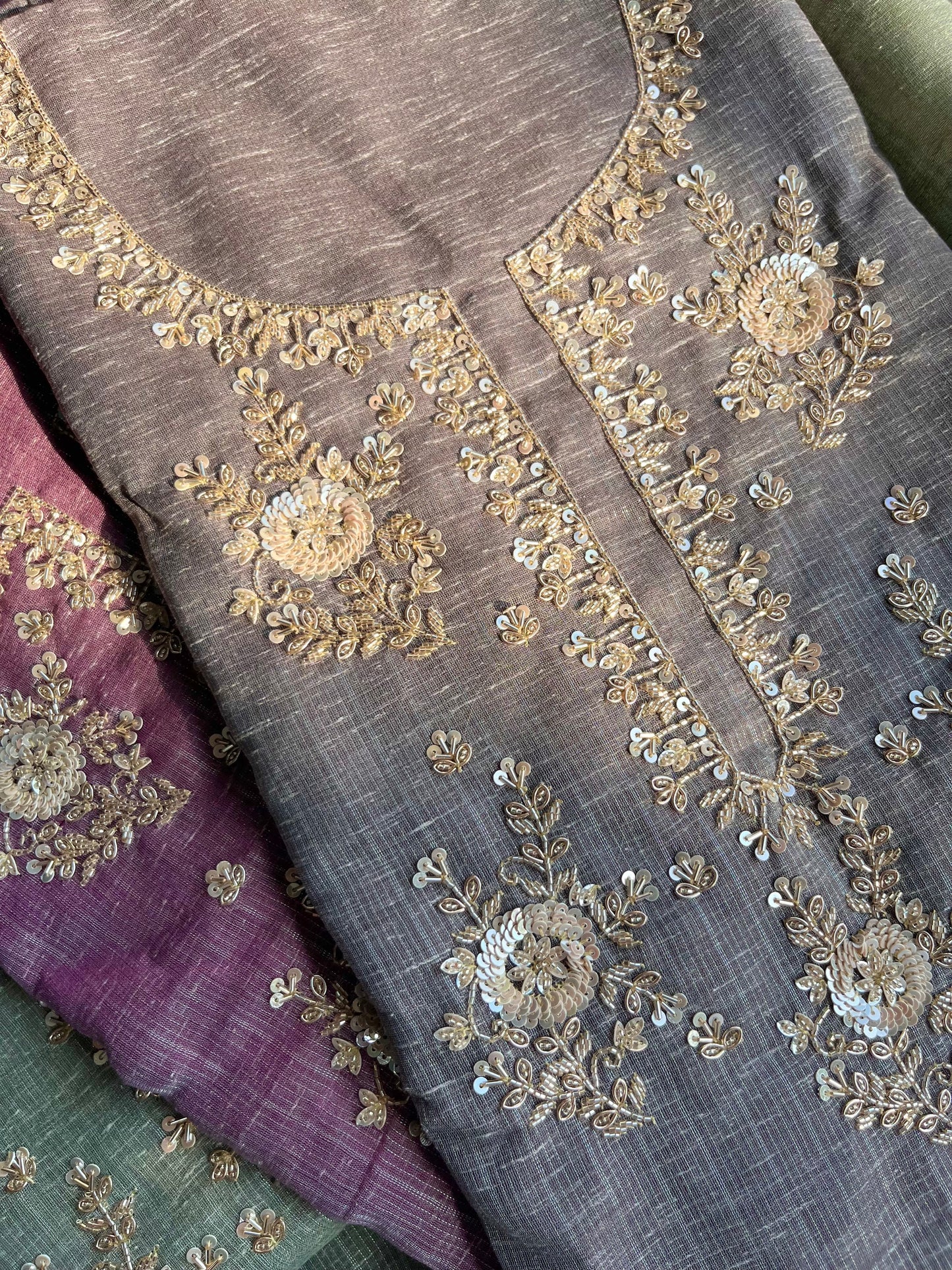 Benarsi kota handwork suit