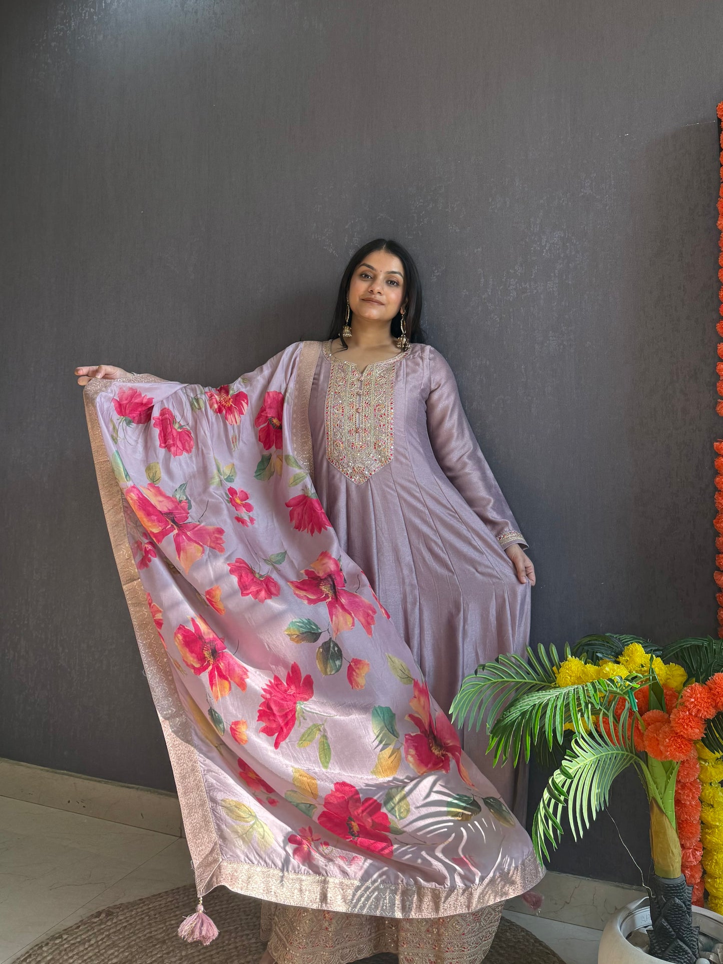 kalidaar designer Anarkali set