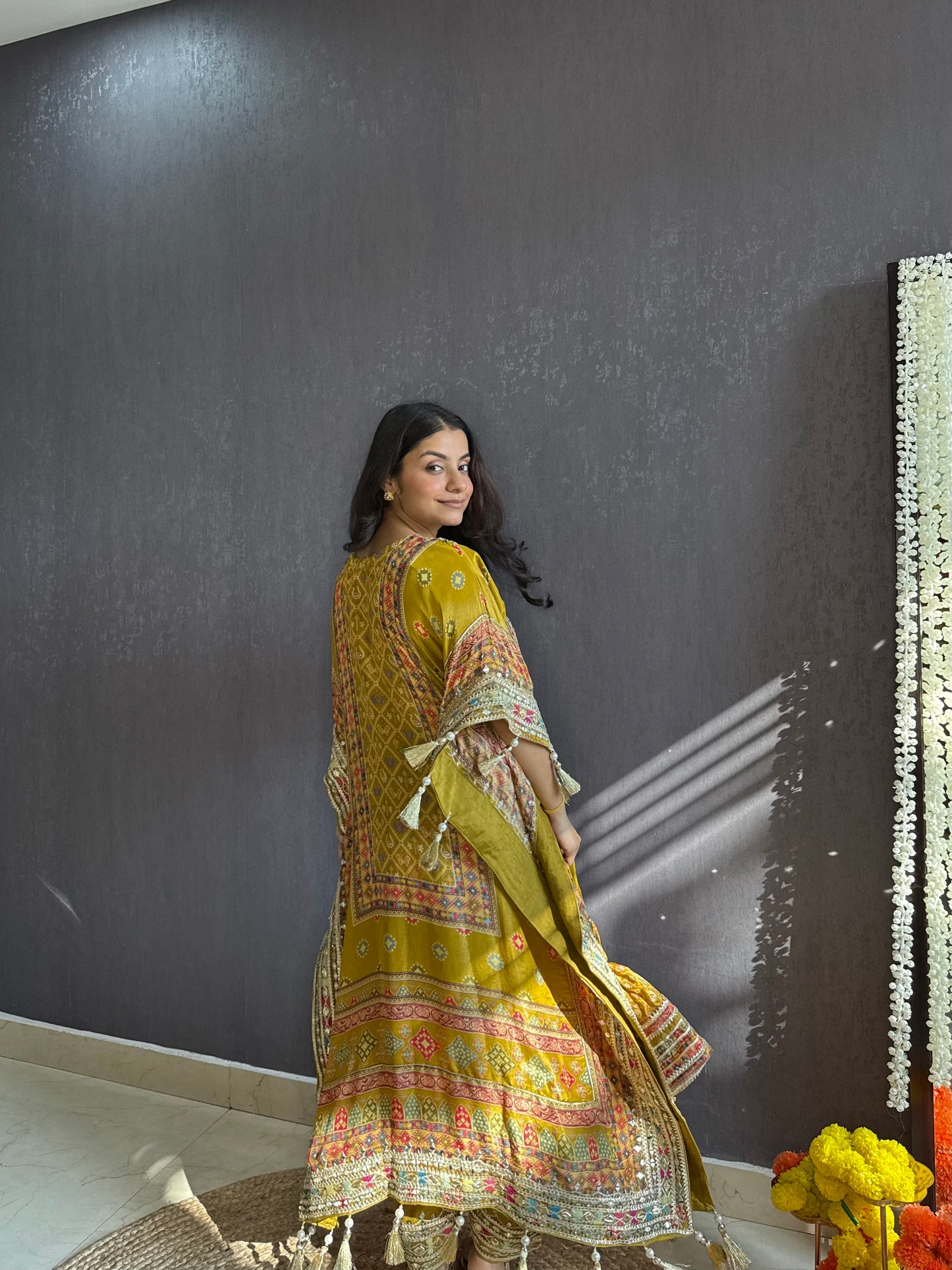 Luxurious patola kaftan set