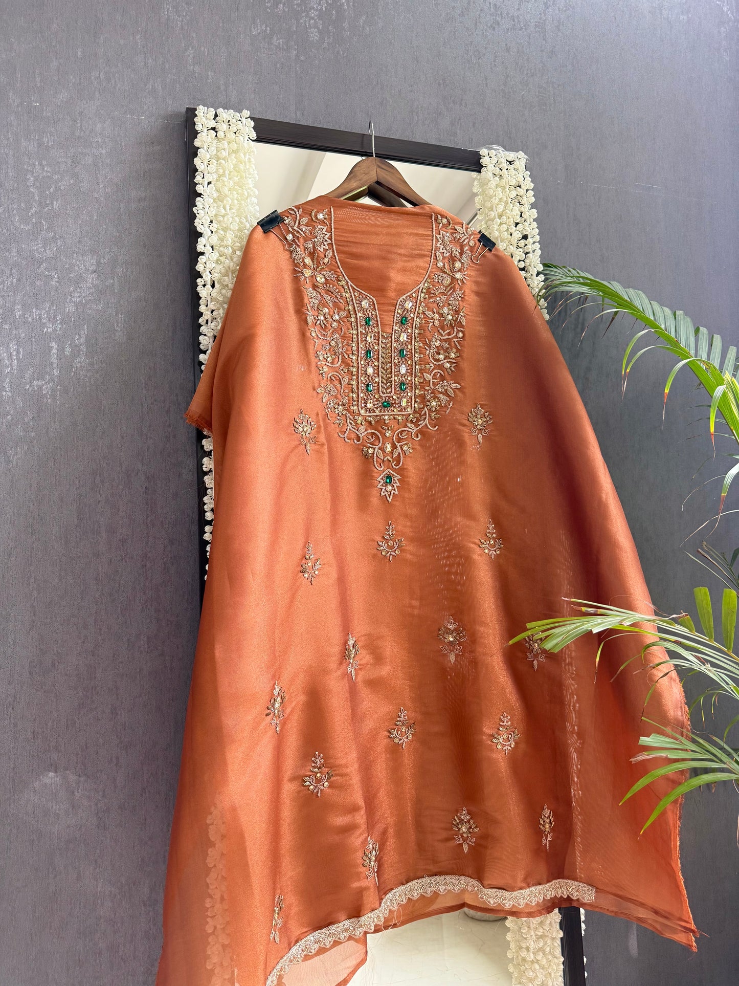 Luxurious dabka bejewelled suit