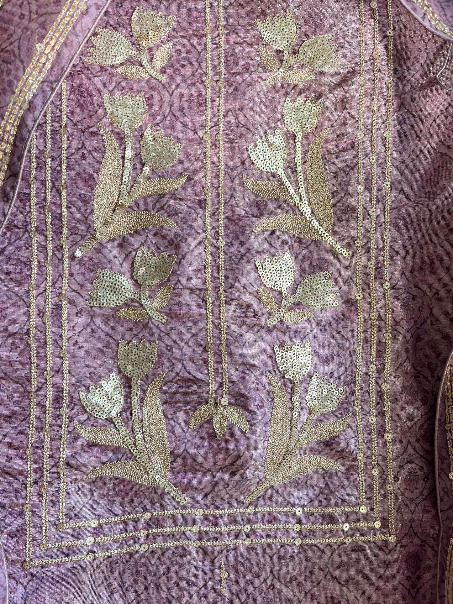 Marori aari work jacquard suit