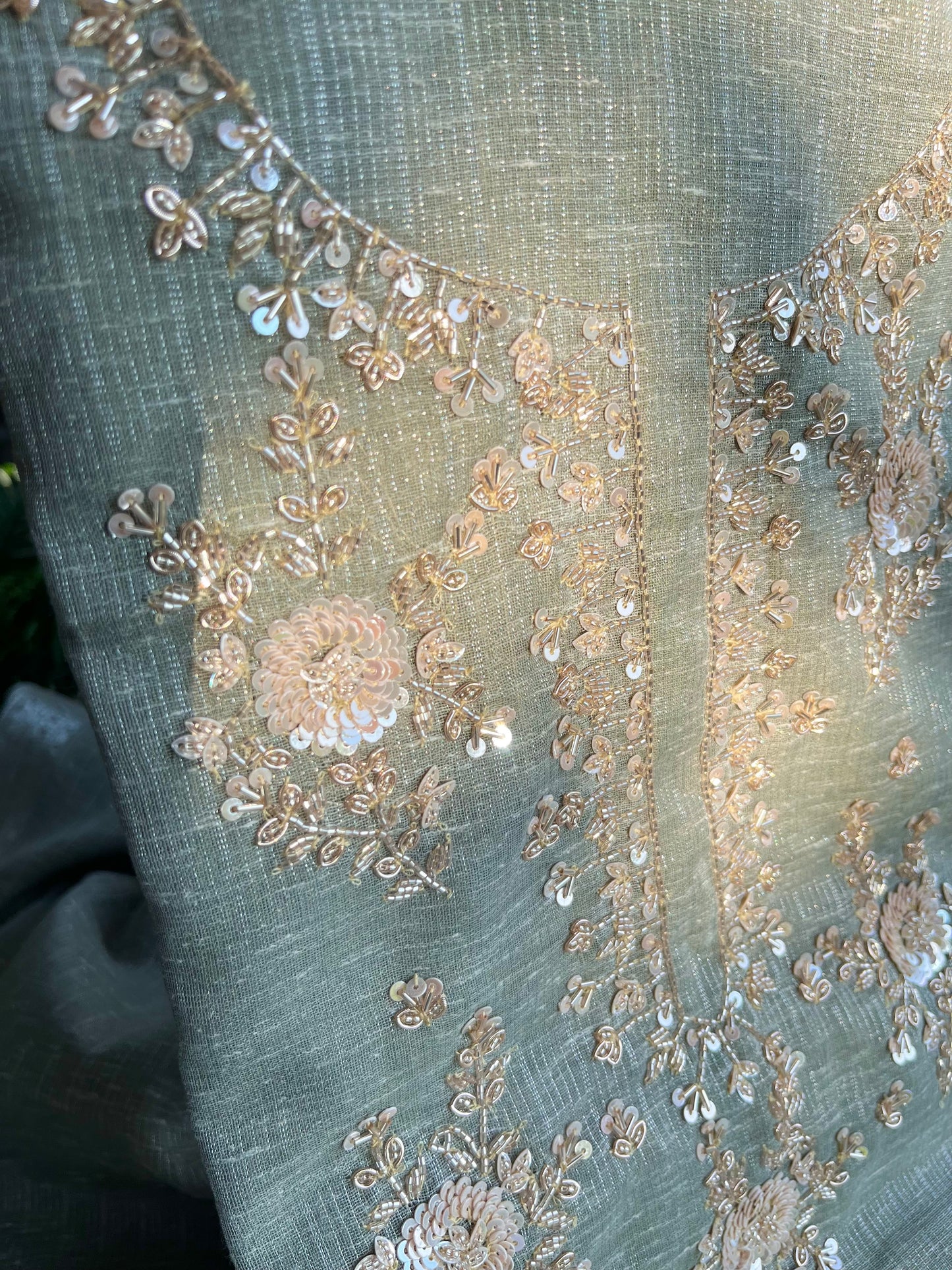Benarsi kota handwork suit