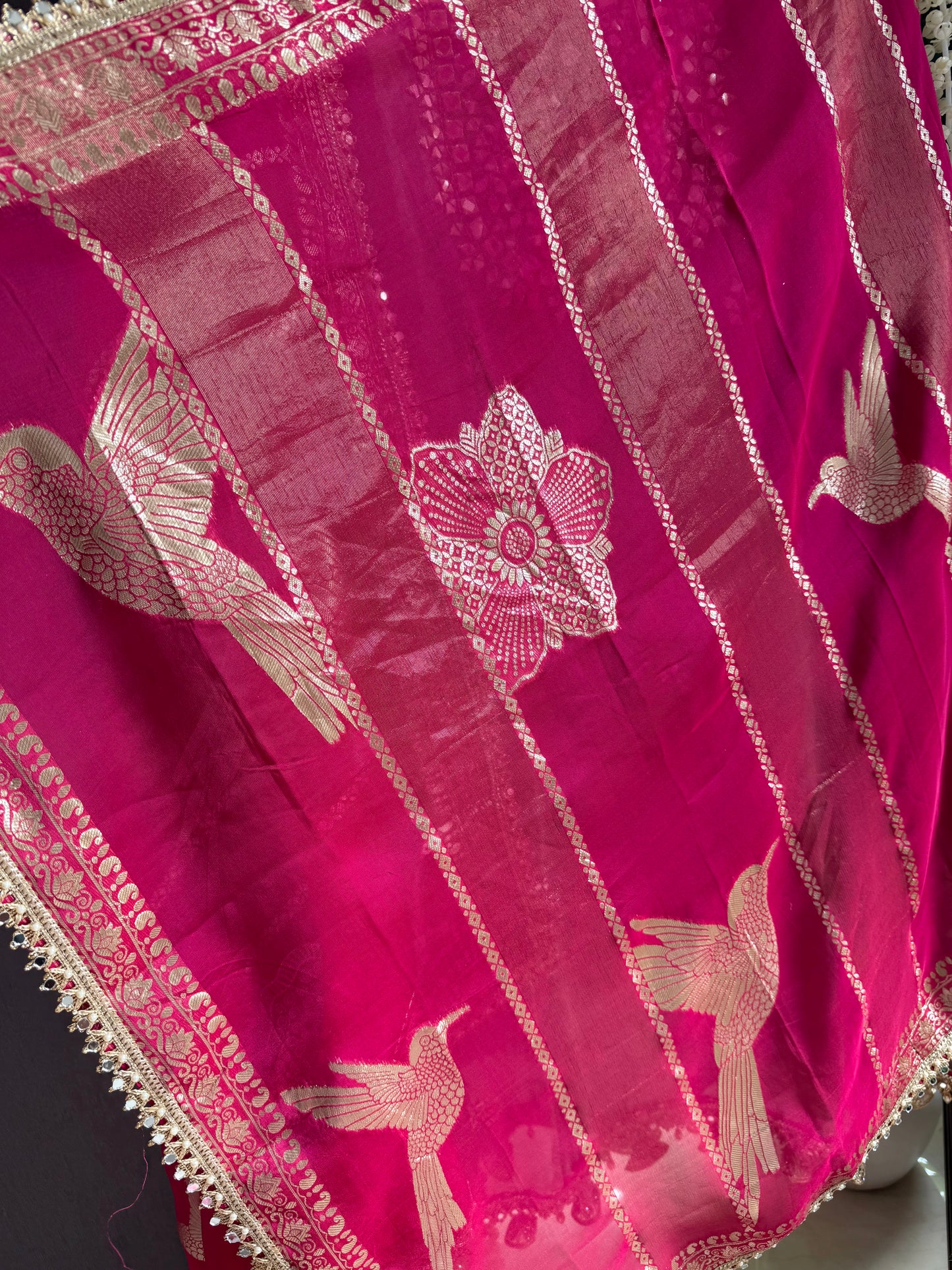 Luxurious Mirrorwork Benarsi suit