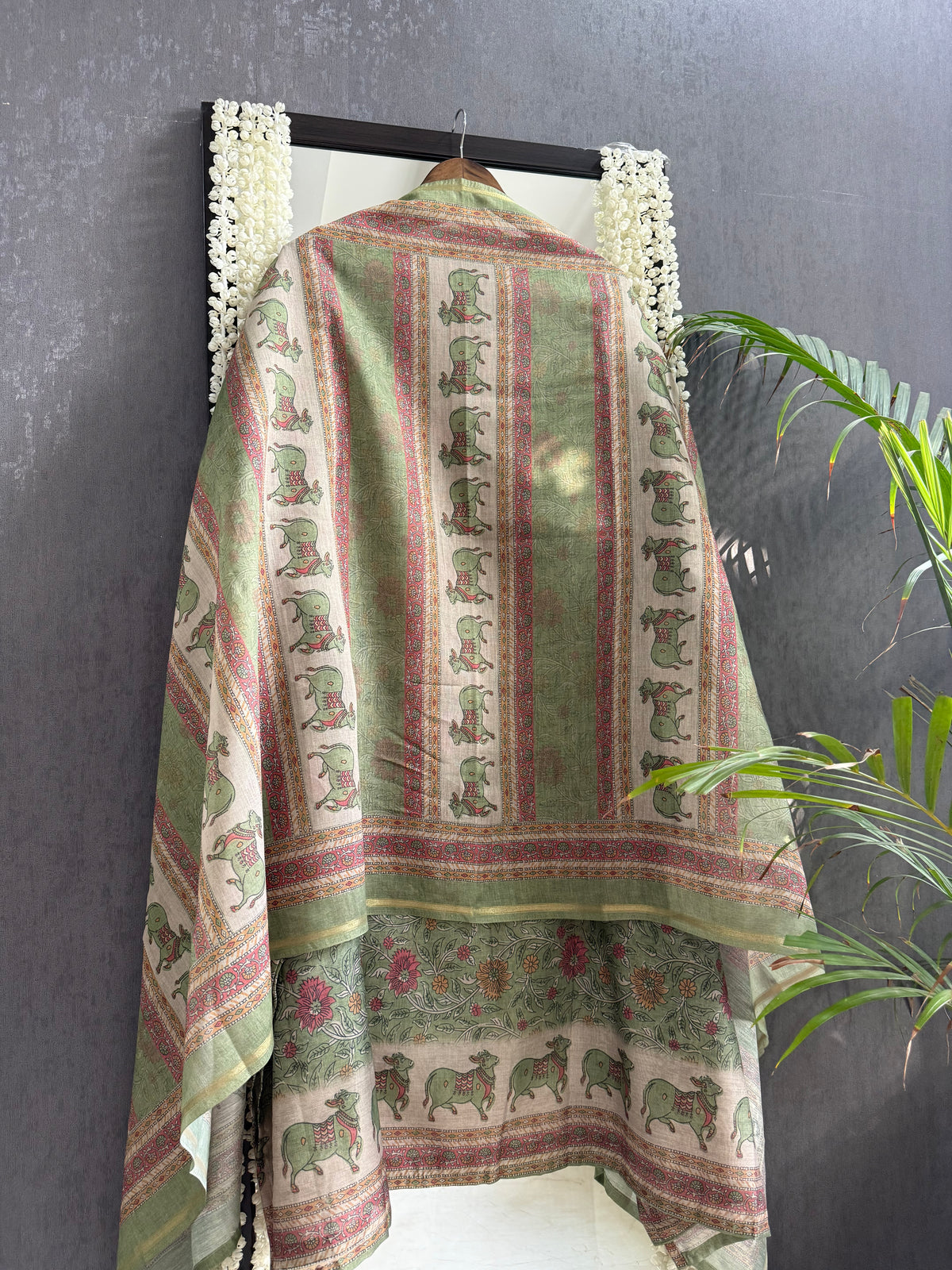 Chanderi pichwai suit