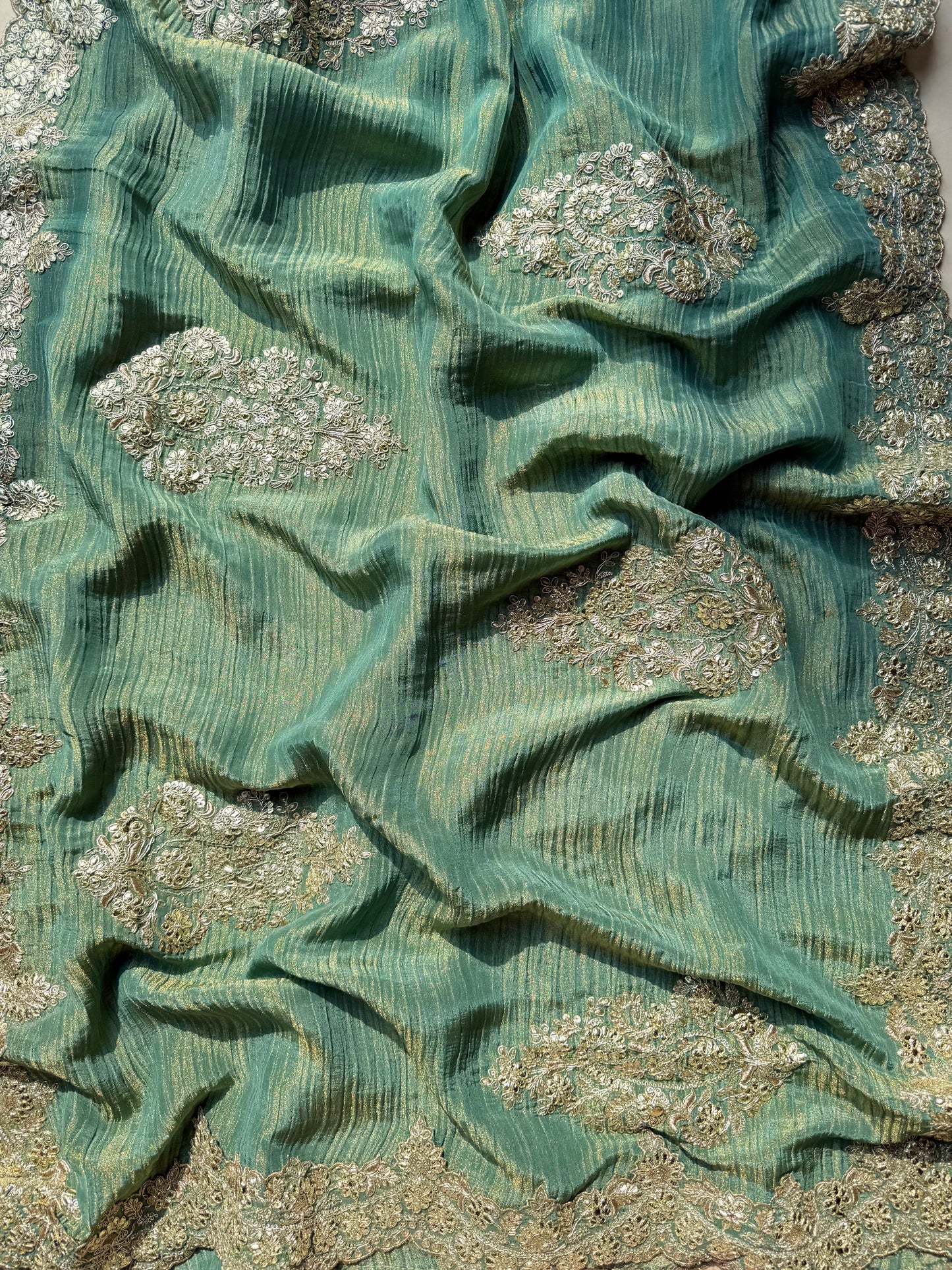 Luxurious Benarsi Tissue silk suit