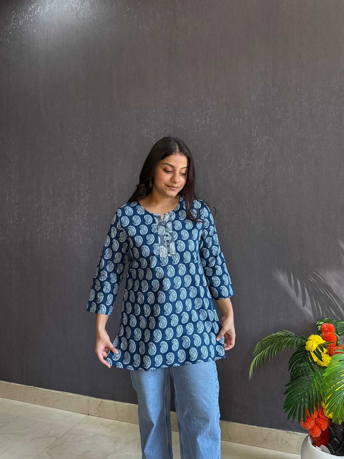 Paisley Printed short kurtas