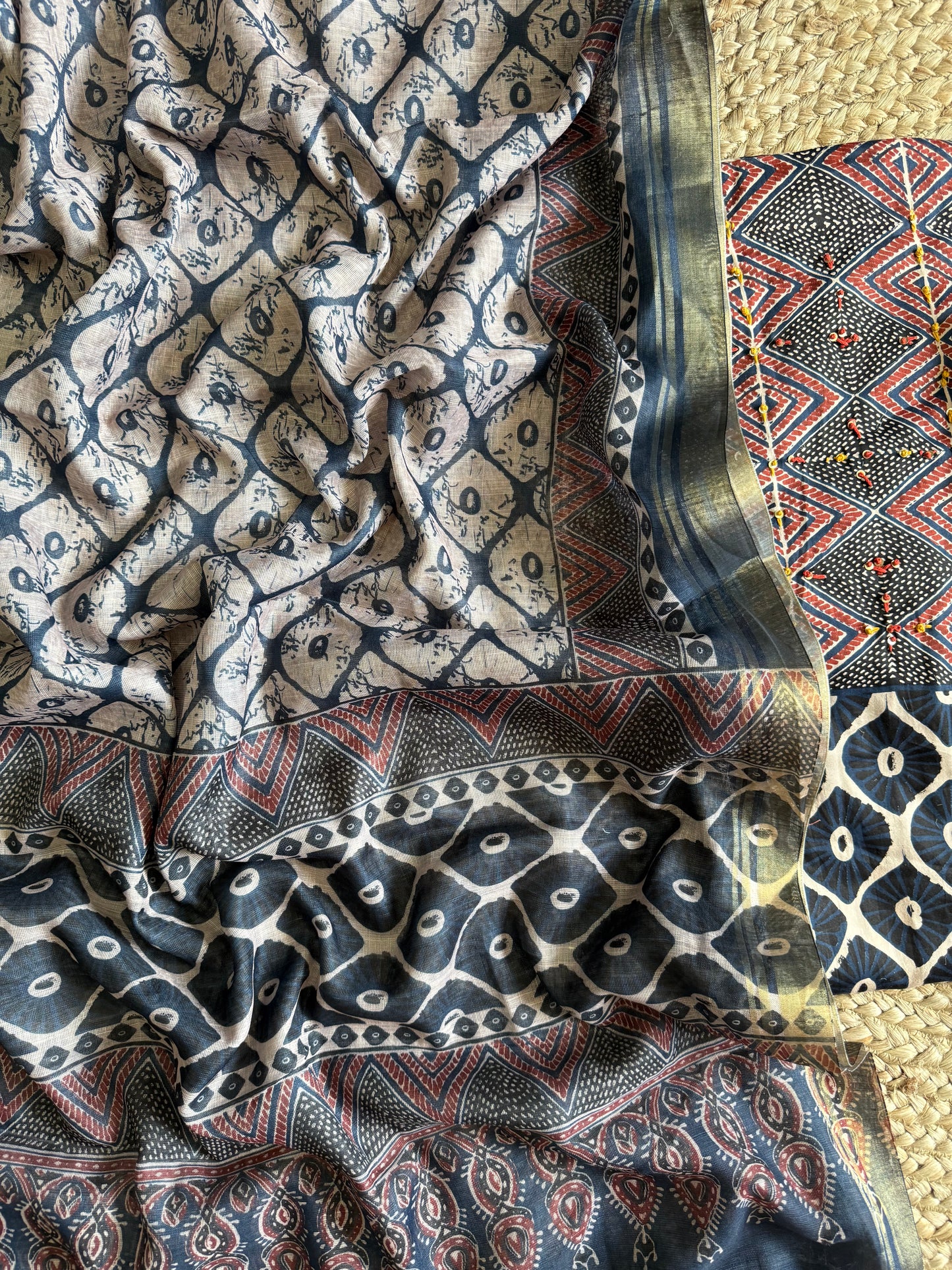 Pure cotton ajrakh suits