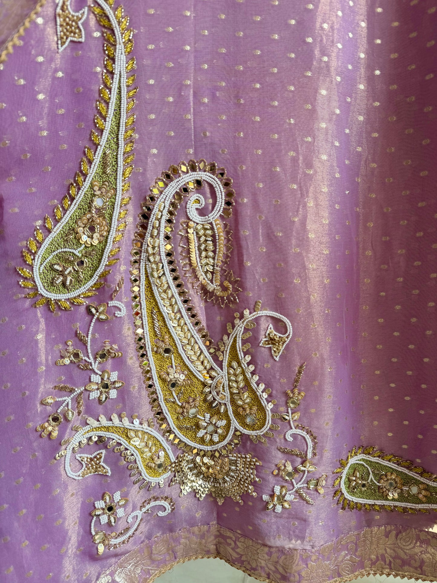 Luxurious handwork Tissue Benarsi silk suit