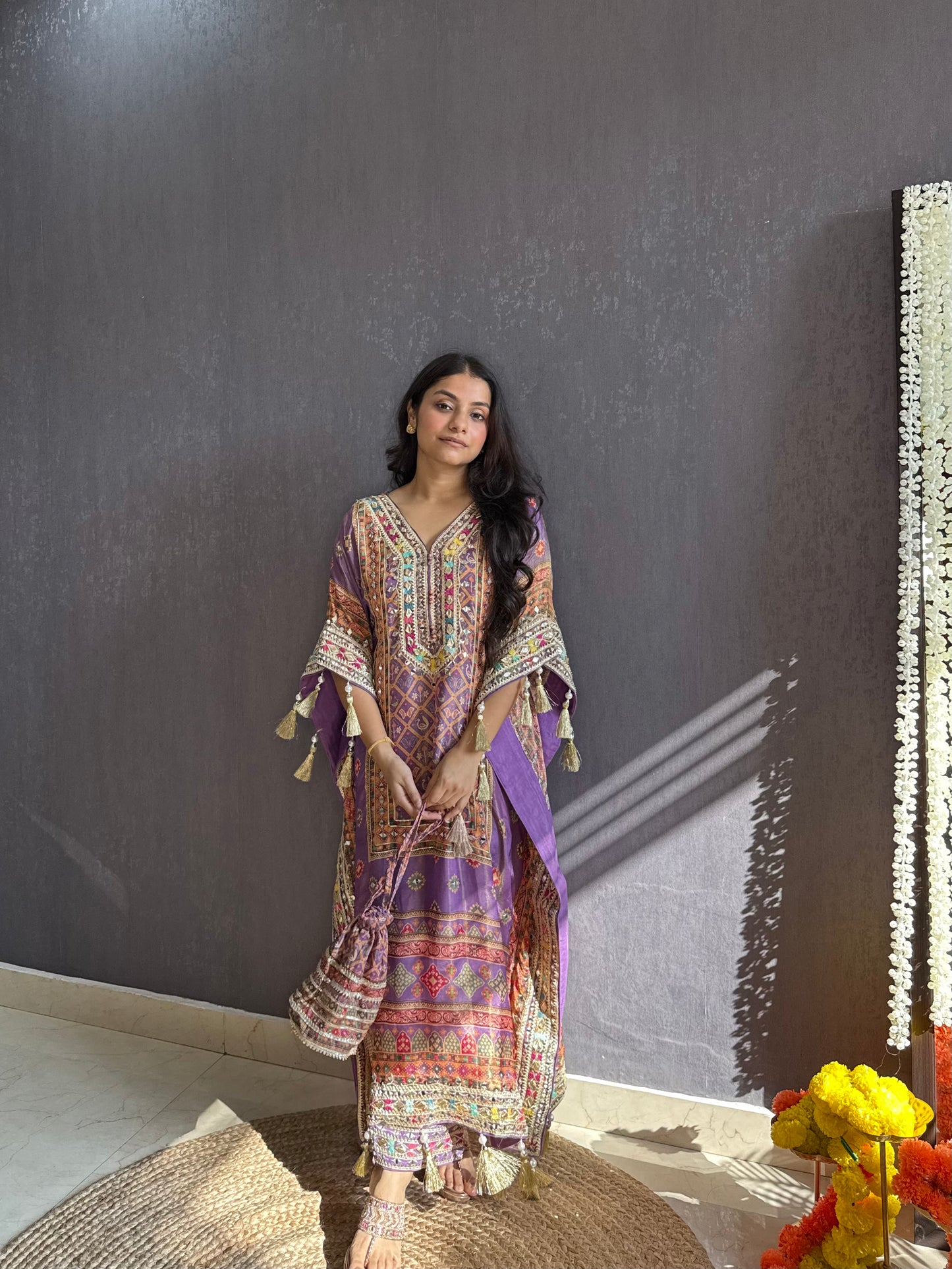 Luxurious patola kaftan set