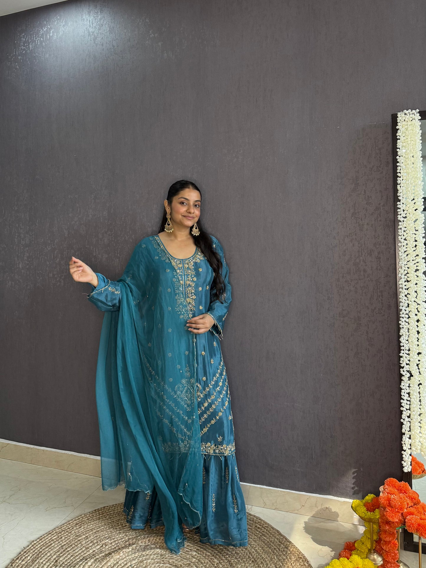 Handwork sharara set