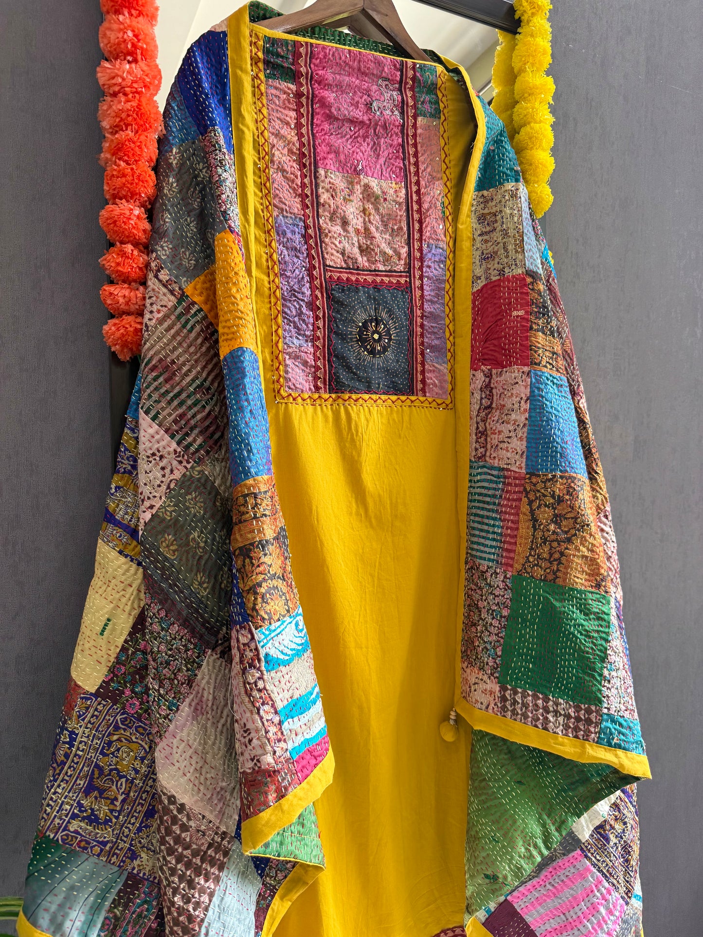 Pure cotton kantha patchwork suits
