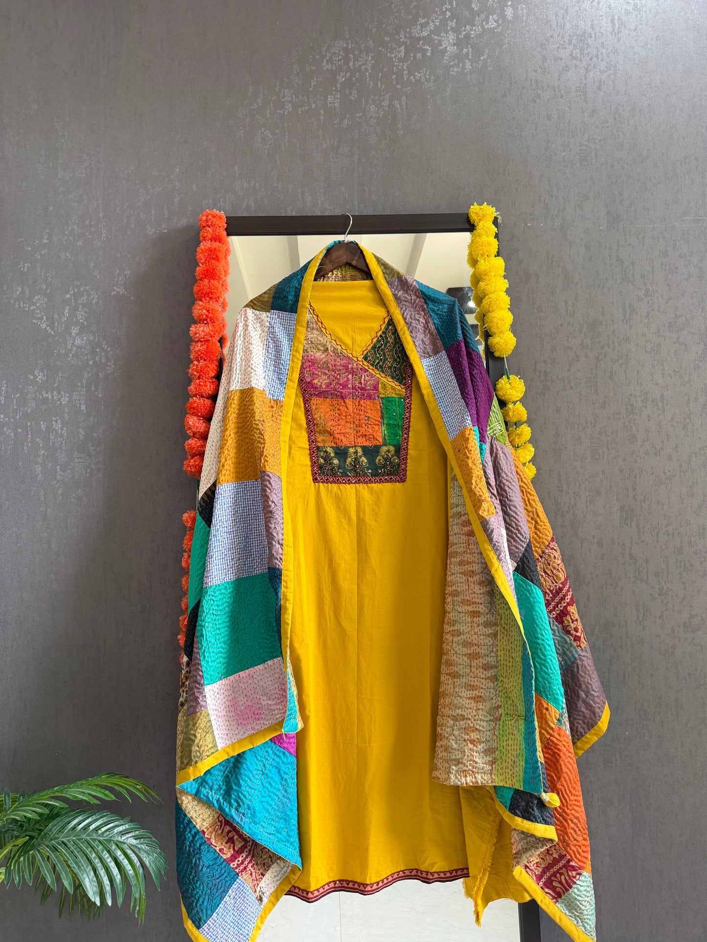 Pure cotton kantha patchwork suits