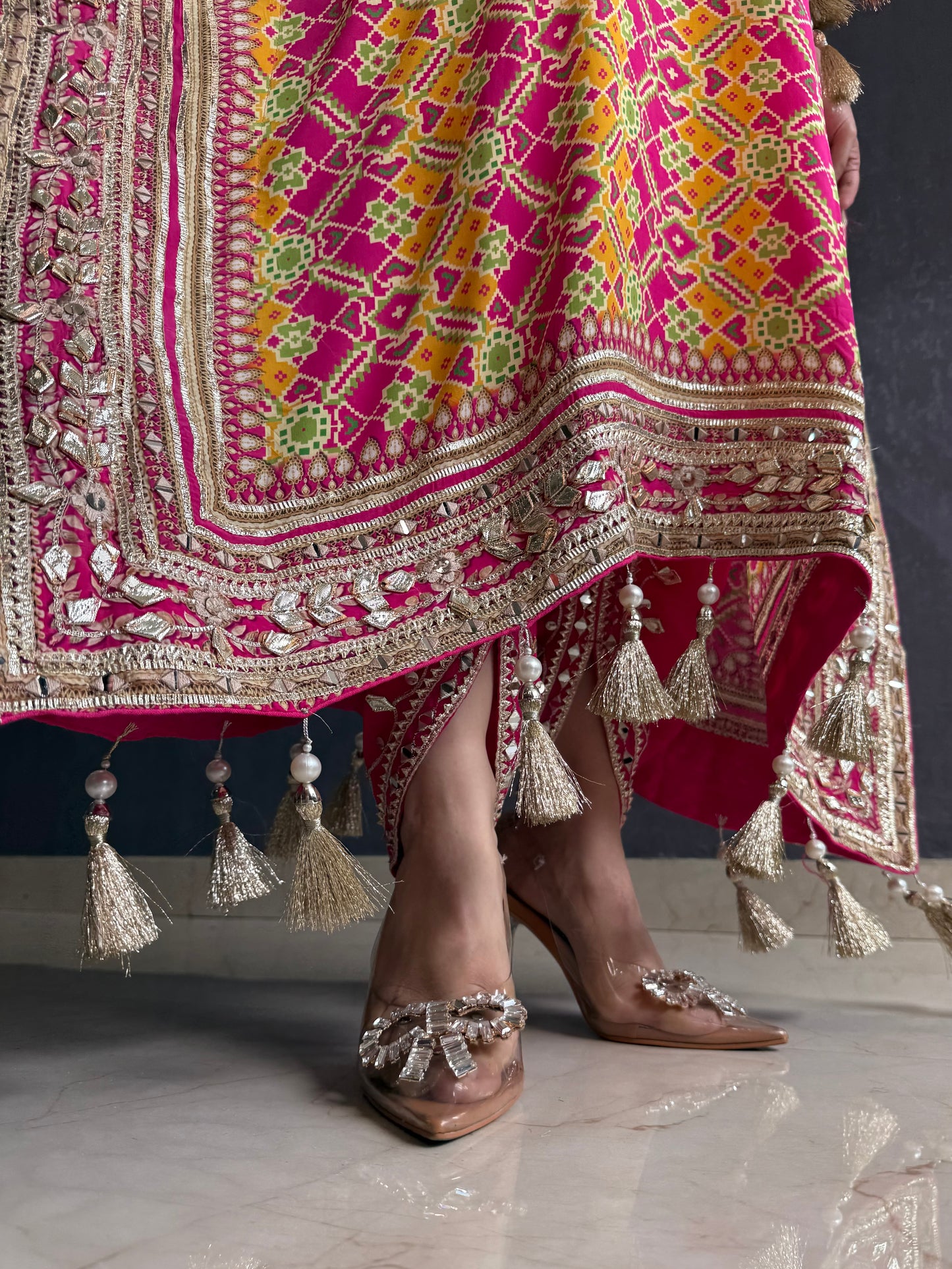 Luxurious patola kaftan set